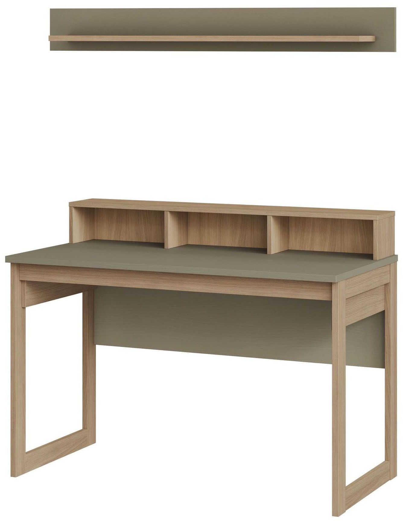 Home affaire Ensemble de meubles de bureau »Stranda im Scandi-Style, Home Office, Büro in zwei Farben verfügbar« 2 cuis tlg. comprend bureau et étagère murale