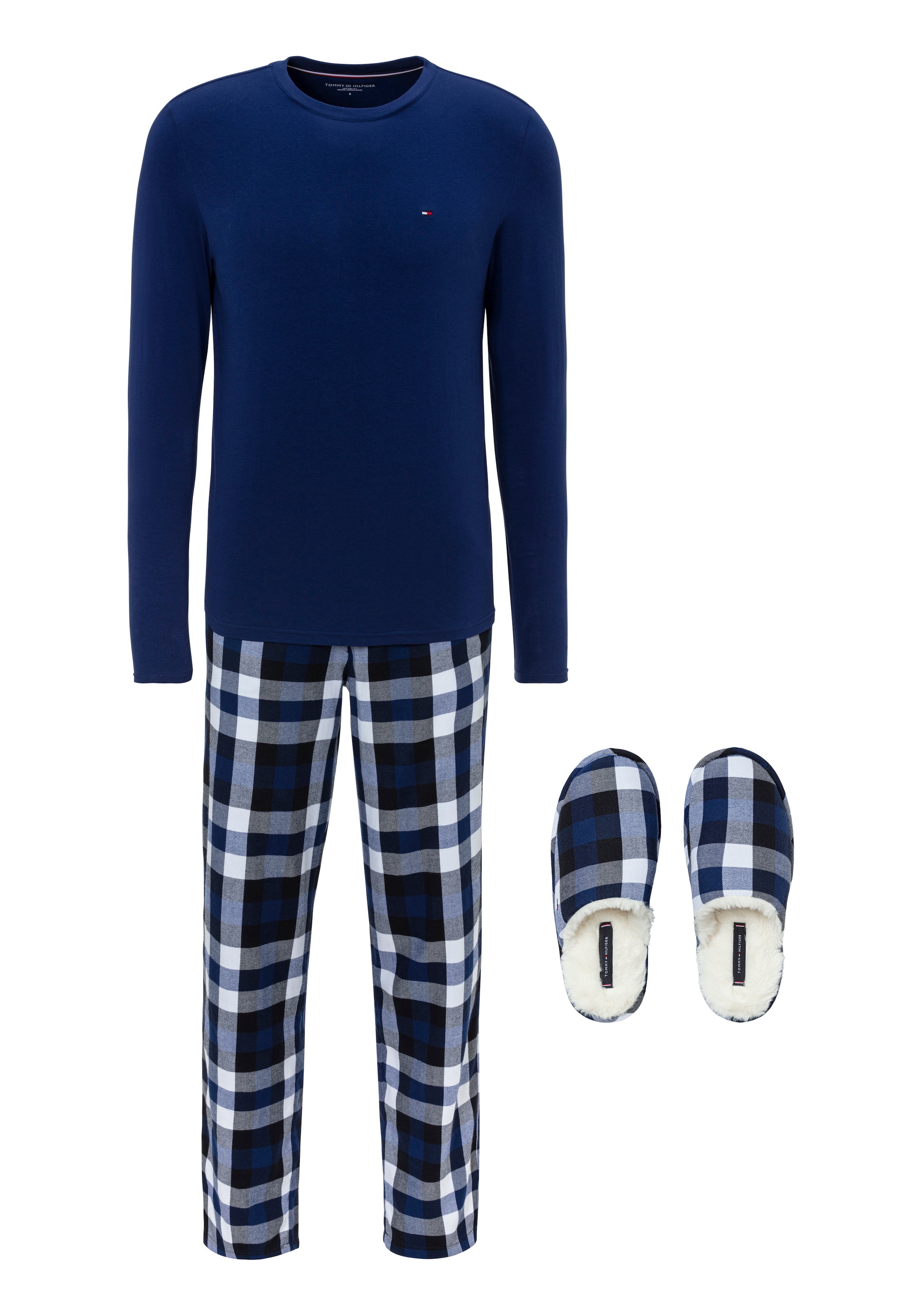 Schlafanzug »LS PJ SET + FLUFFY SLIPPERS«