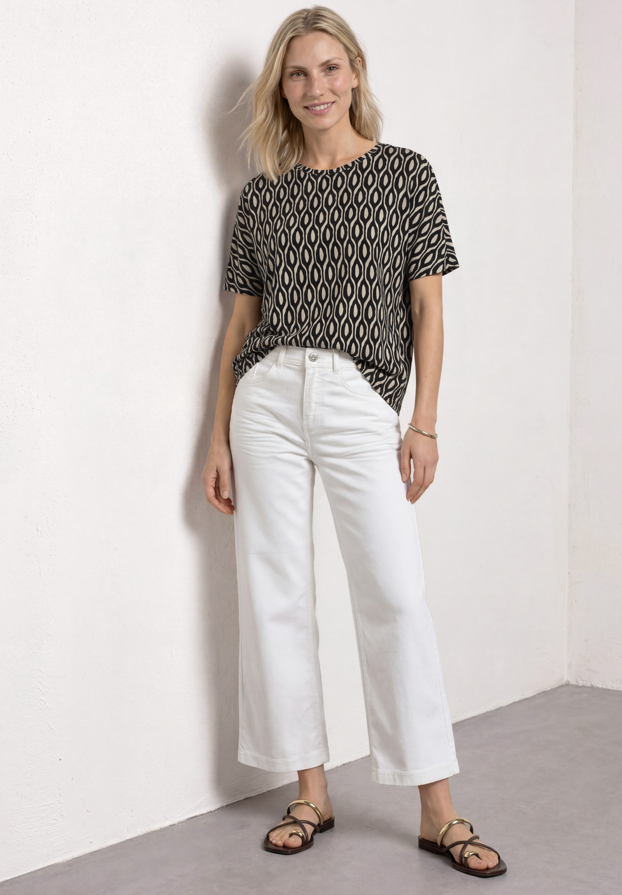STREET ONE T-shirt avec imprimé zèbre