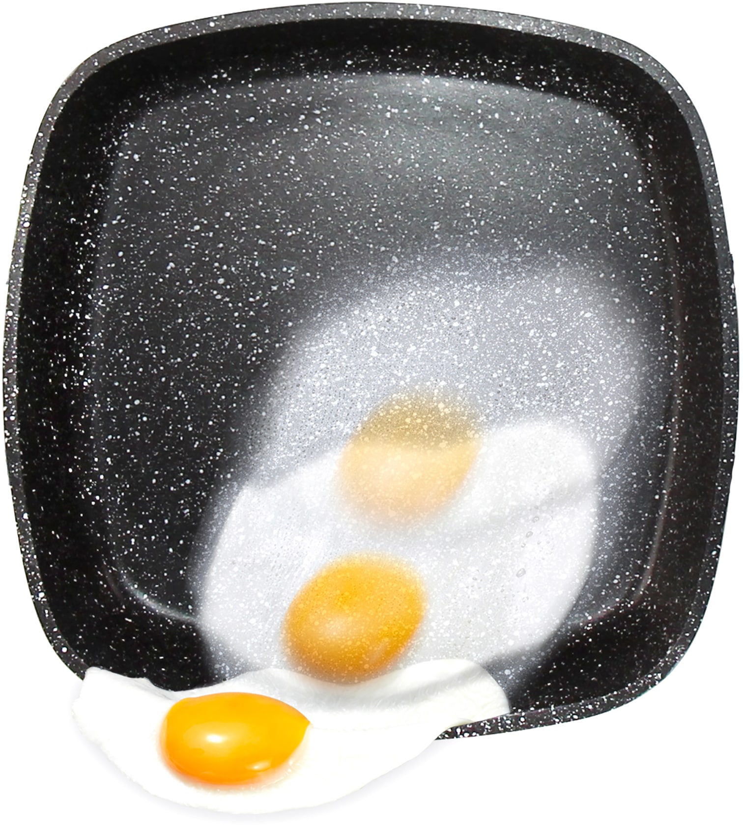STONELINE Bratpfanne »(Dreh- u. Wendepfanne)«, Aluminiumguss, 27 x 22 cm, Induktion