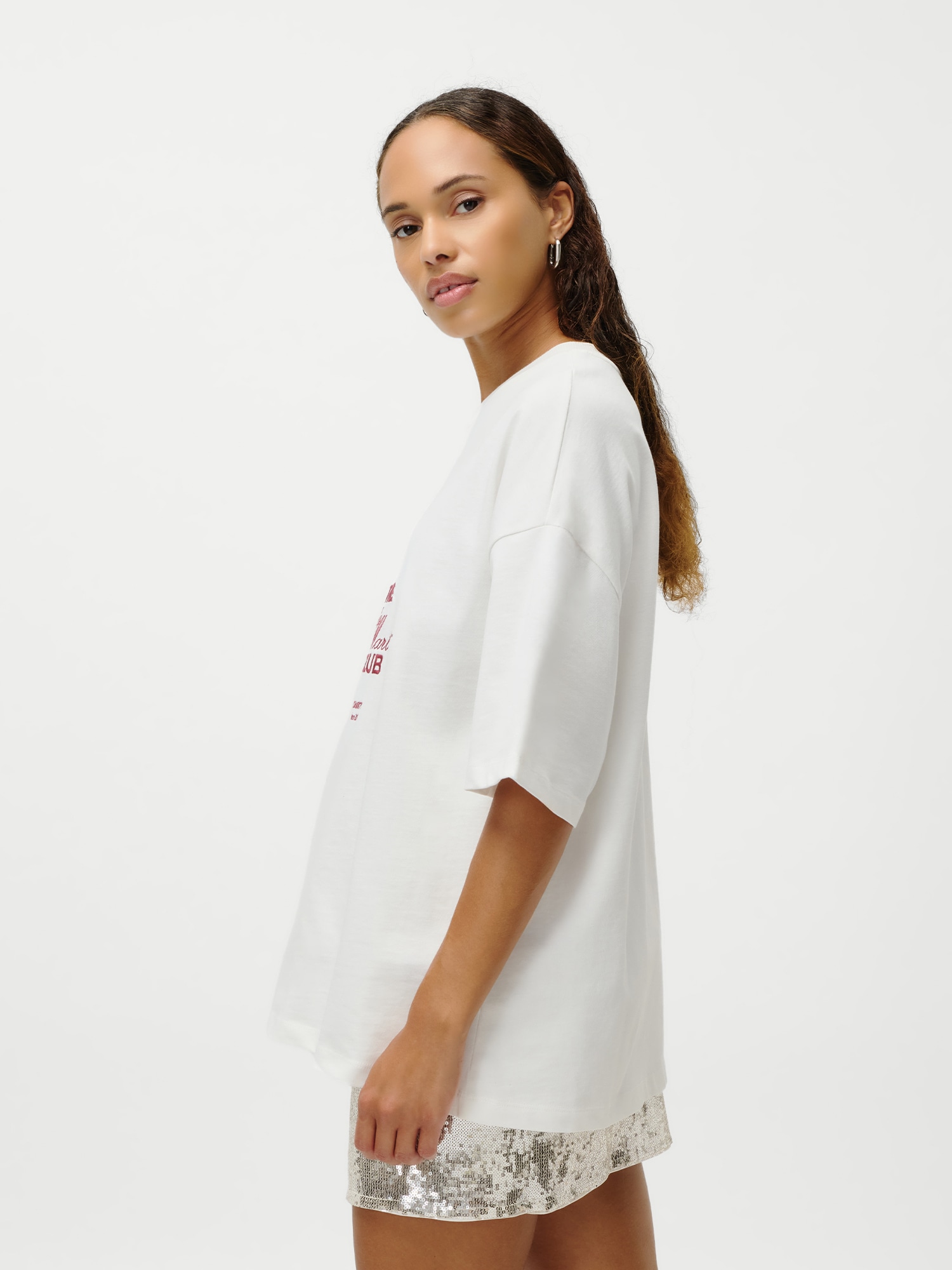 LeGer T-Shirt »Simona T-Shirt« Mit grossem Print, lockere Form