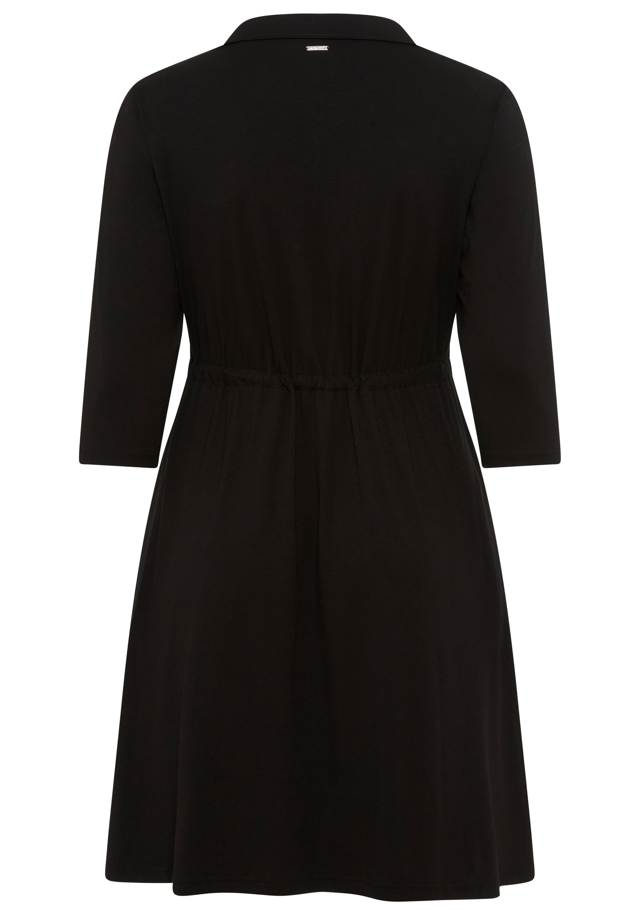 Laura Scott CURVE Jerseykleid, mit Polo-Kragen und taillierendem Tunnelzug - GROSSE GRÖSSE