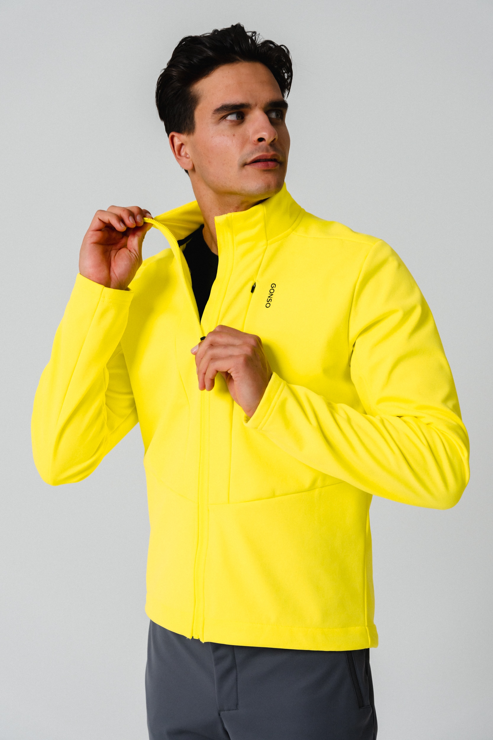 Gonso Veste de vélo »ADVENTURE JACKET SOFTSHELL M« veste softshell homme, veste cycliste slim fit