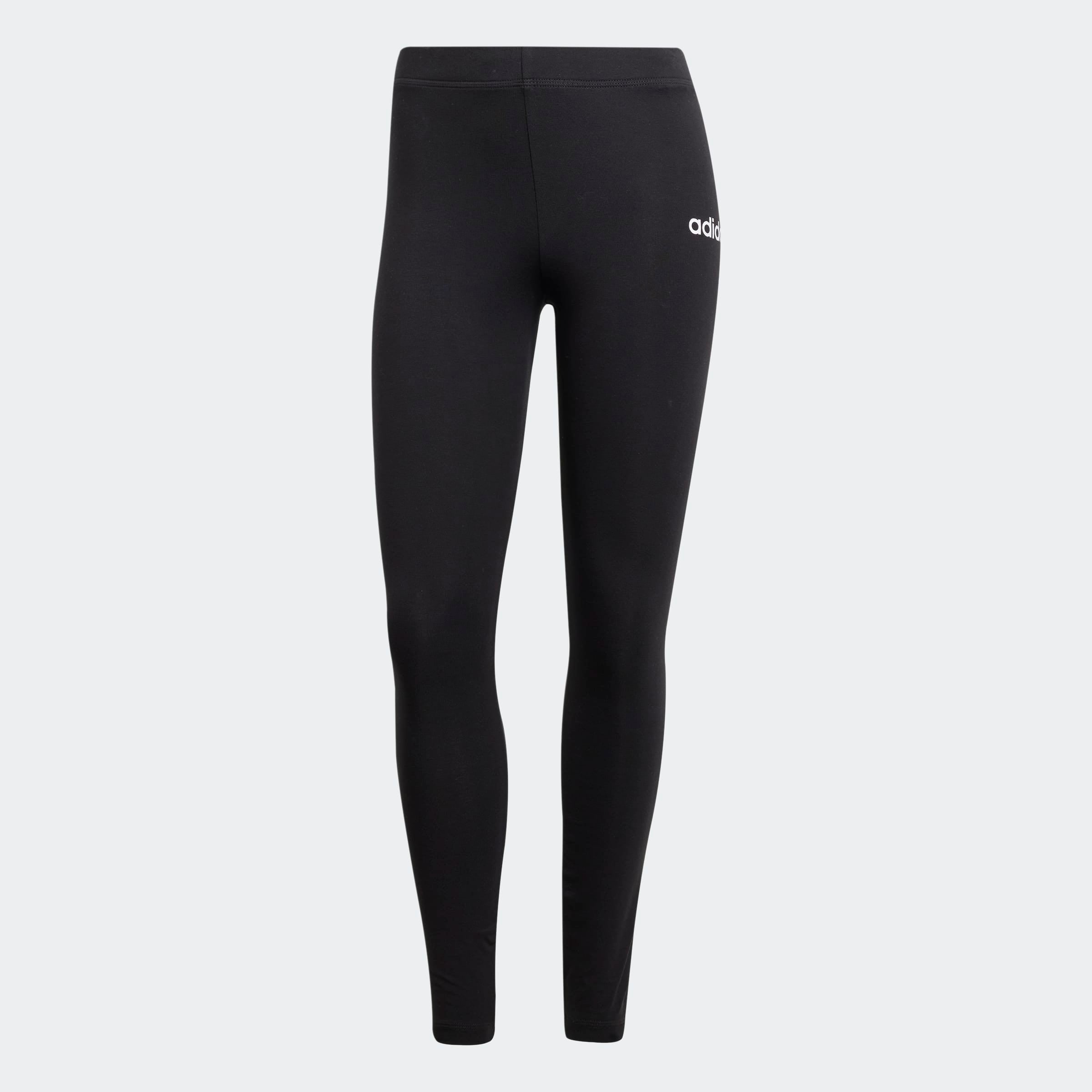 adidas Sportswear Caleçon d'entraînement »ESSENTIALS LINEAR COTTON LEGGINGS«  aus Baumwollmaterial mit Stretchanteil, hoher Bund, ohne Verschluss