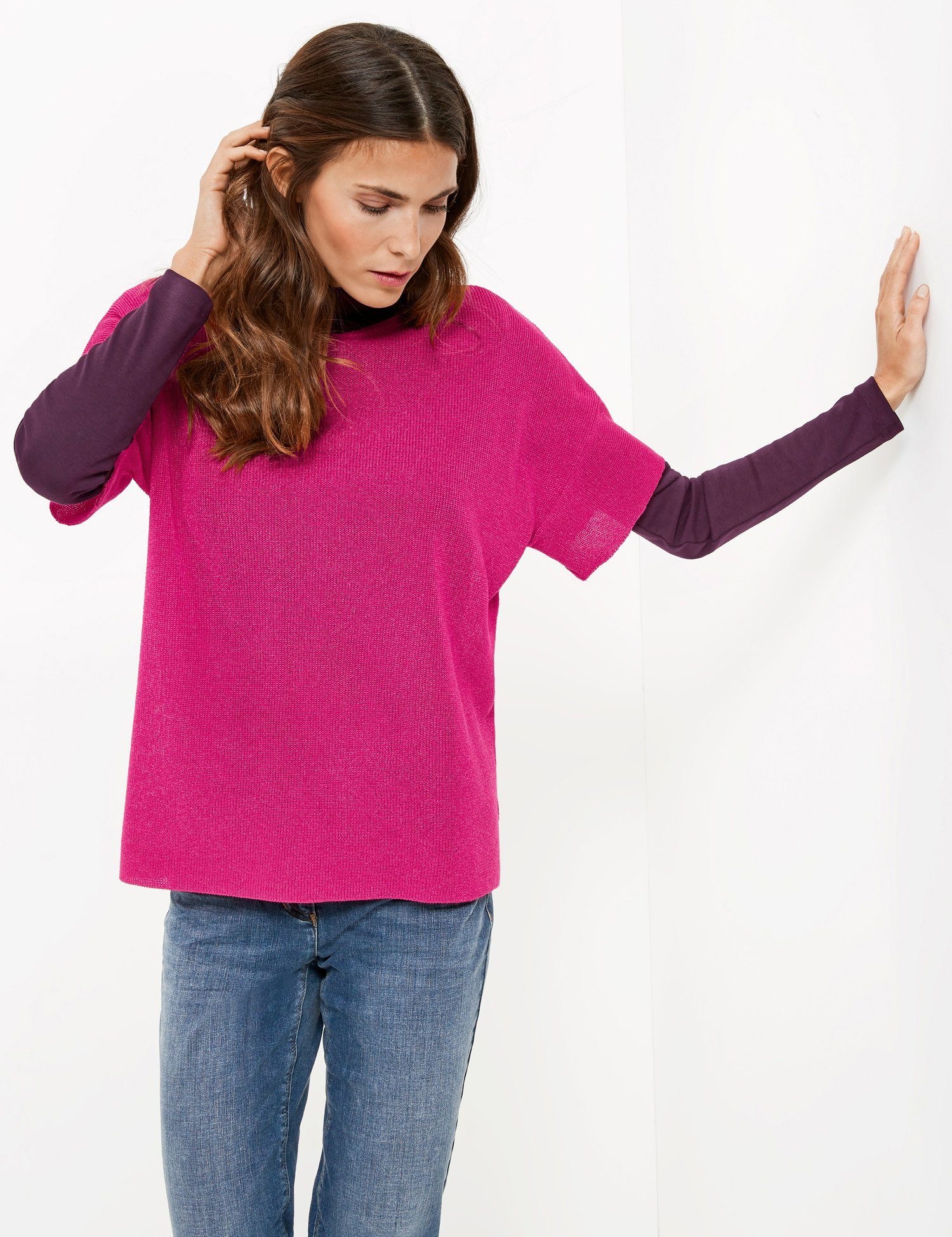 Strick, Shirt, Top, Body »Oversize Pullover«