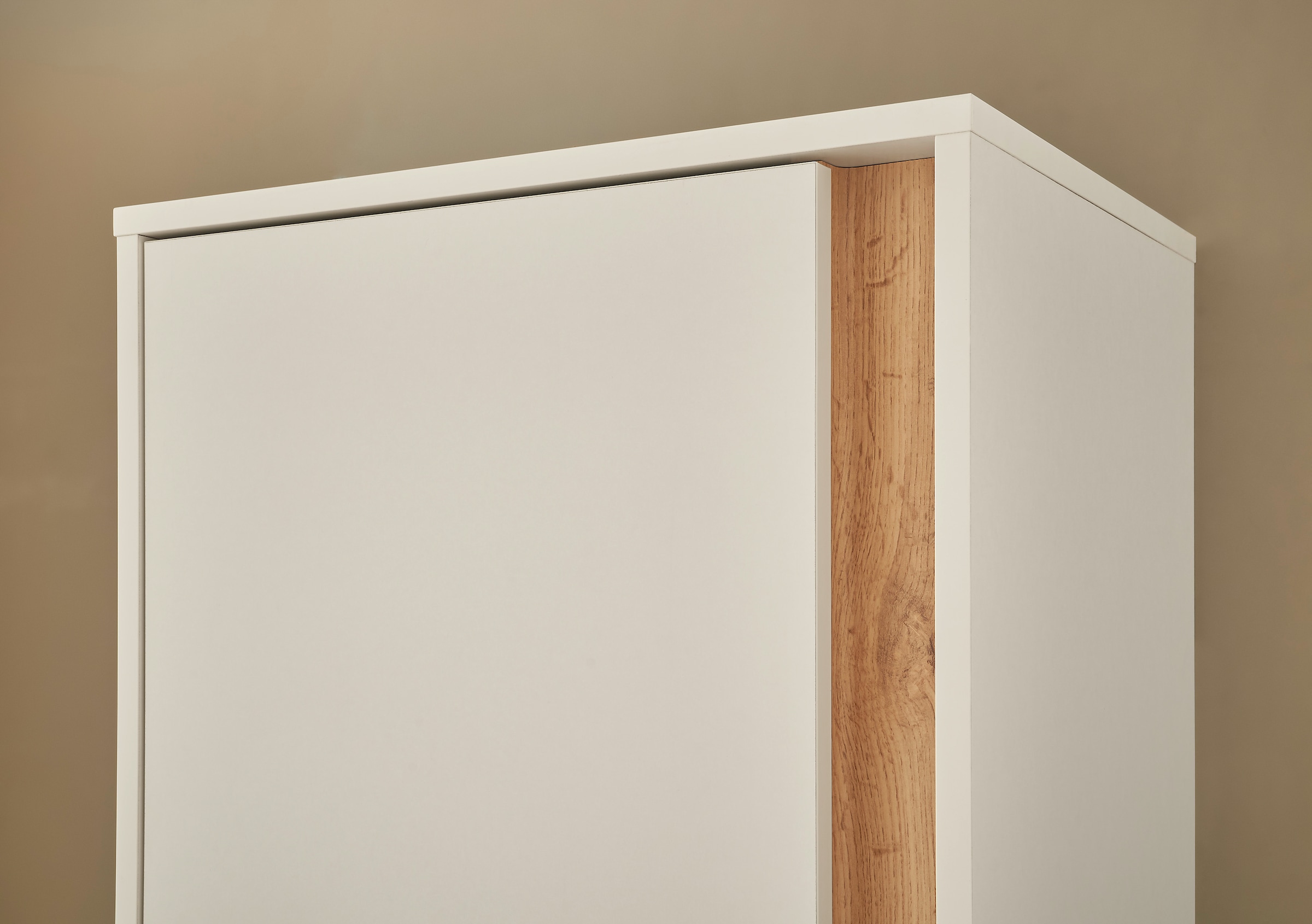 INOSIGN Garderobenschrank »GIRON/ CiTY, Schrank in Wotan Eiche, Kleiderschrank mit Stauraum«, 10 Fächer, modernes Design, Tür beidseitig montierbar, 50 cm breit