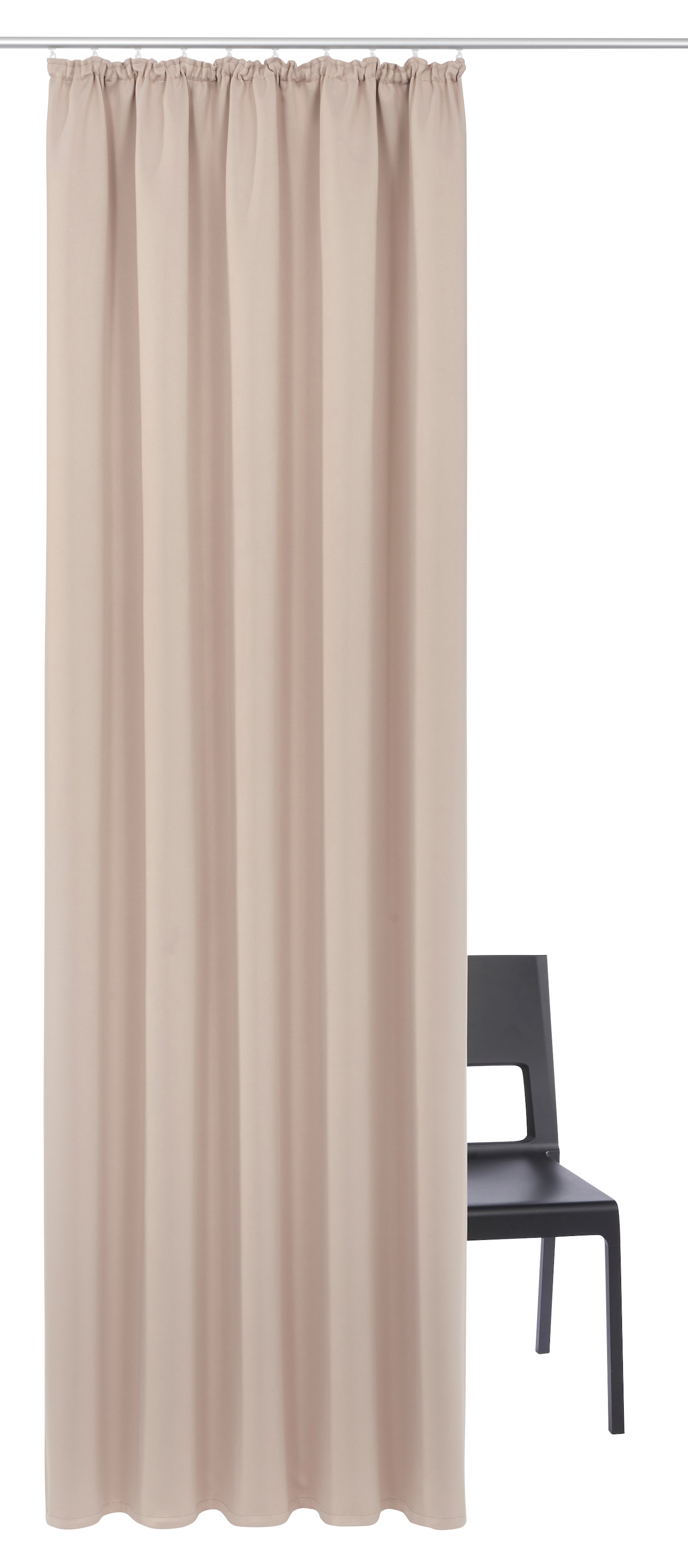 my home Gardine »SOLA«, (2 St.), Breite:130 cm oder 270 cm,1 Schal, einfarbig, Verdunkelung, Überbreite