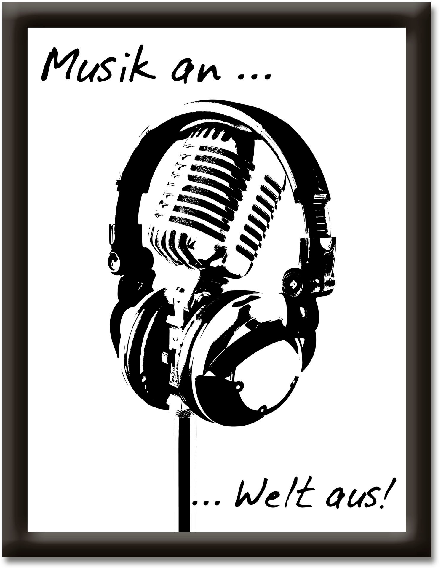 Image of Artland Wandbild »Musik an, Welt aus«, Sprüche & Texte, (1 St.) bei Ackermann Versand Schweiz