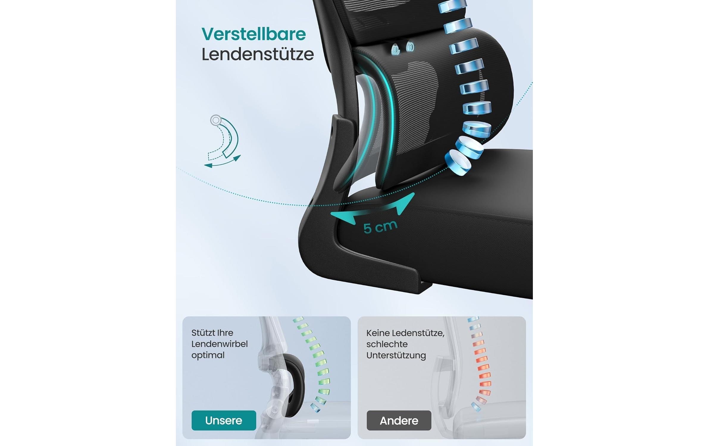 SONGMICS Chaise de bureau »mit Armlehnen« ()