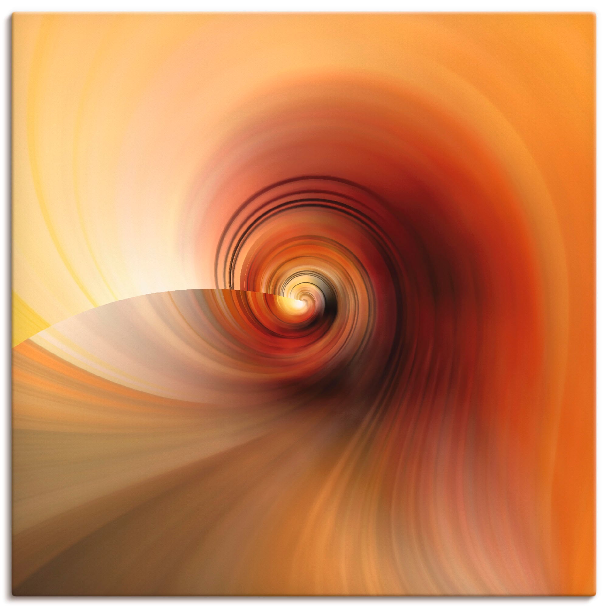 Image of Artland Leinwandbild "Abstraktes in Creme" Muster 1 Stk. tlg. auf Holzrahmen gespannt