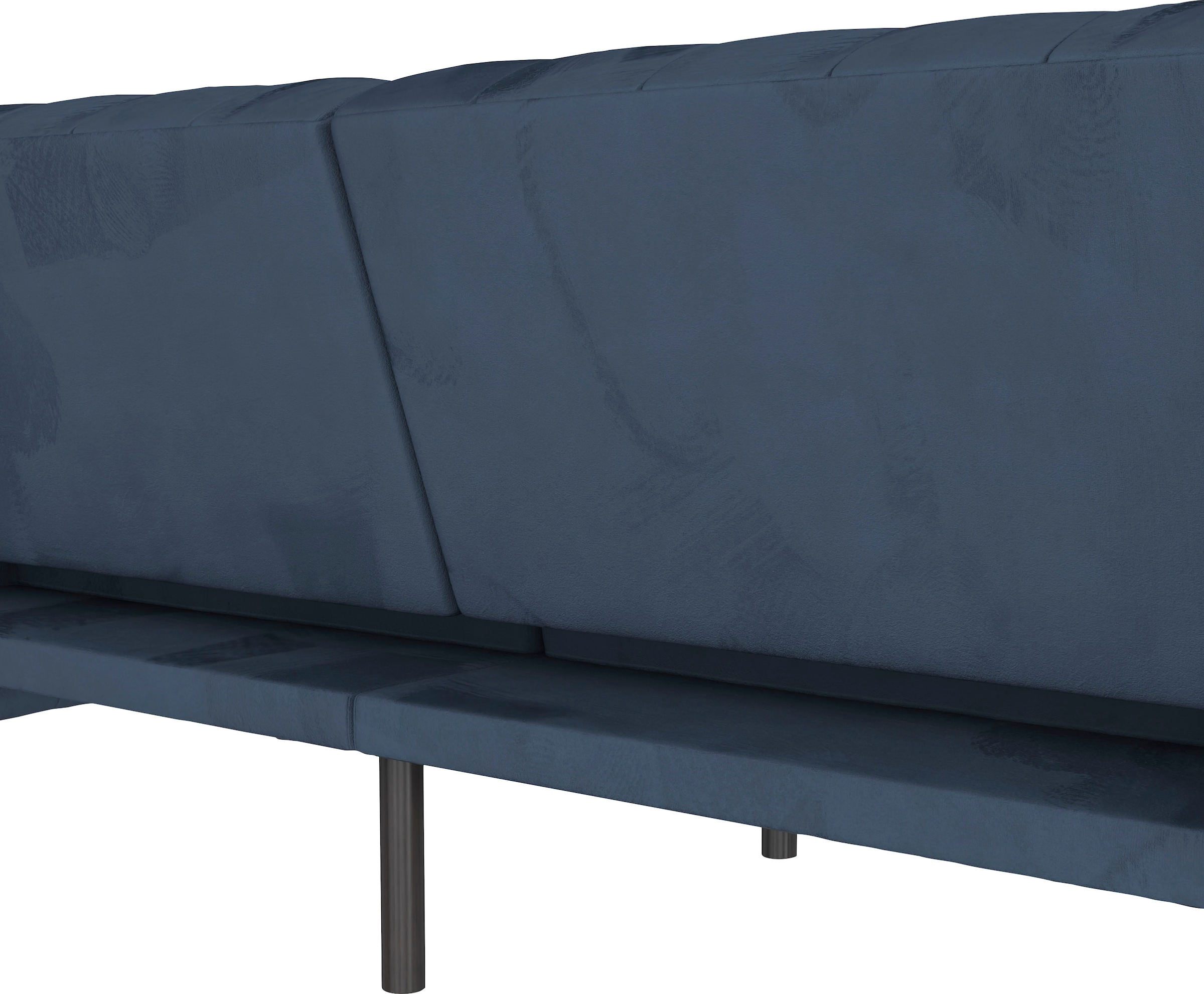 Dorel Home 3-Sitzer »Felix, Schlafsofa 236 cm, (Liegefläche 108x190cm), Rückenlehne«, 3-fach verstellbar, Velours, Kunstleder, Luxus-Microfaser Vintage