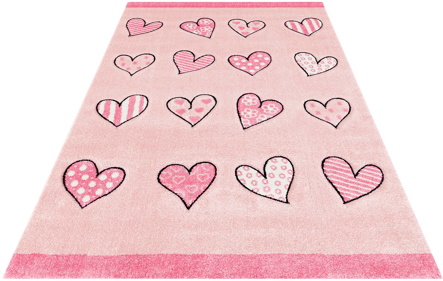 Image of Festival Kinderteppich »Momo Herz«, rechteckig, 13 mm Höhe bei Ackermann Versand Schweiz
