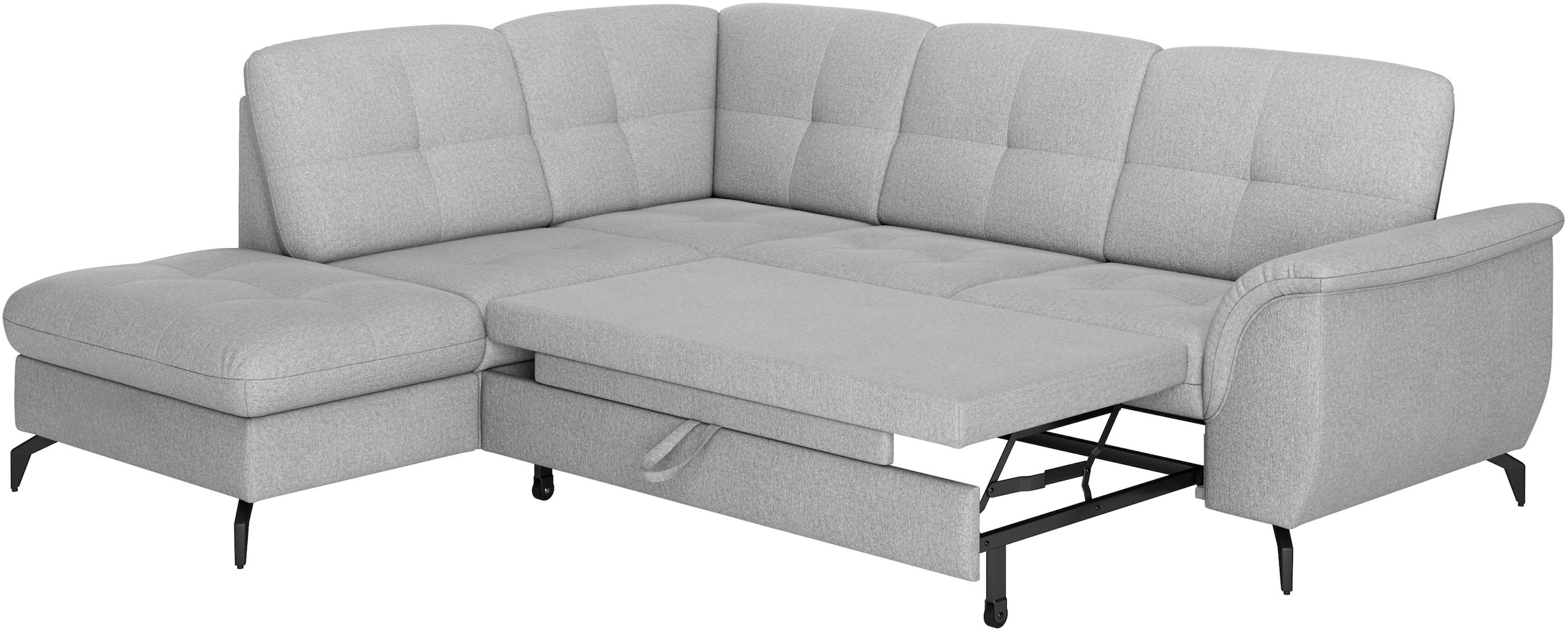 sit&more Ecksofa »Zora L-Form«, wahlweise mit Bettfunktion und Bettkasten