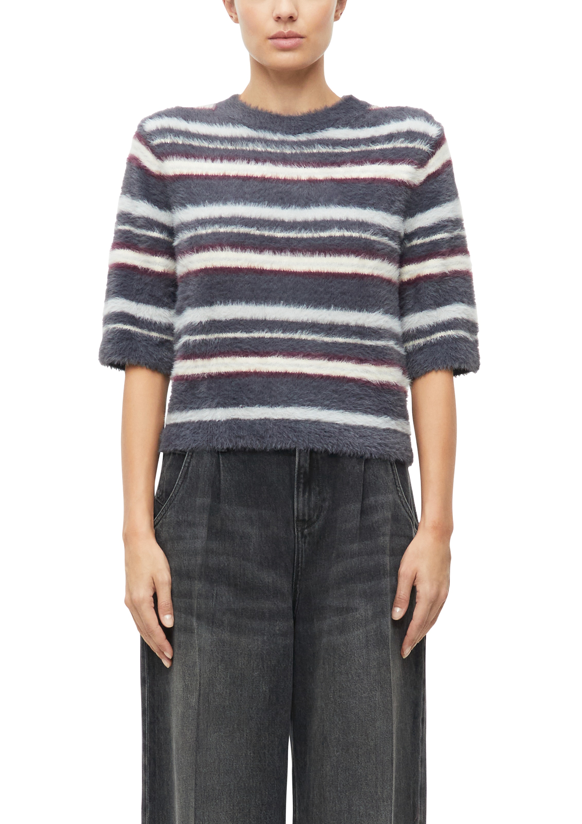 Image of s.Oliver 3/4 Arm-Pullover 3/4-Arm im Streifen-Optik