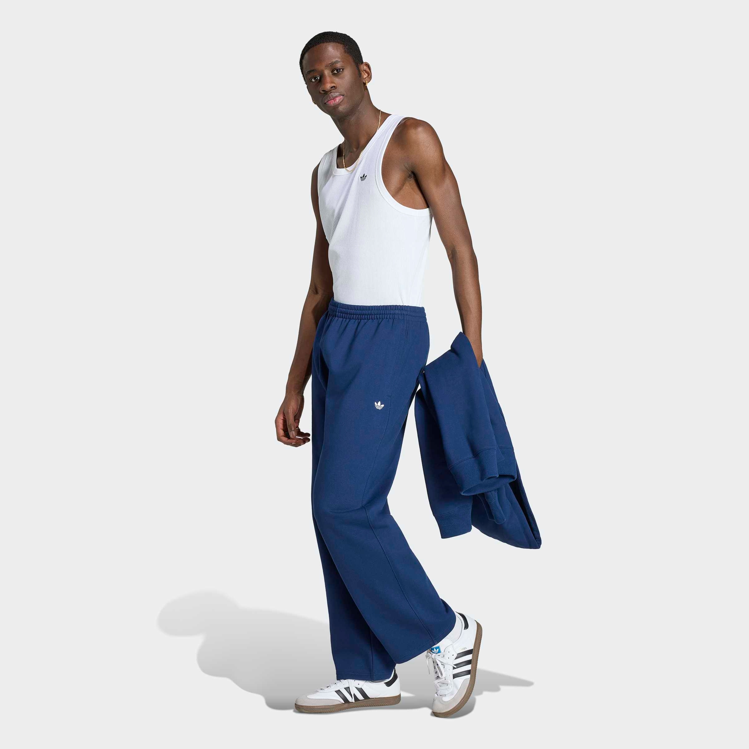 adidas Originals Pantalon de sport »TREFOIL ESSENTIALS, OFFENER SAUM«  pour adultes, sans fermeture, en coton, coupe normale