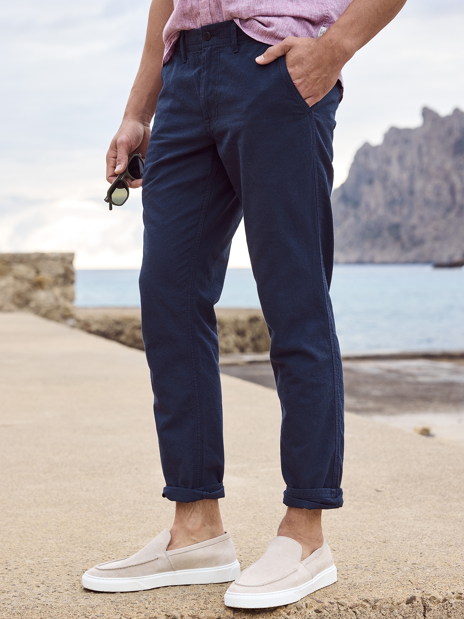 Image of LERROS Chinohose "Sommerliche Chino mit Leinenanteil, RELAX FIT"