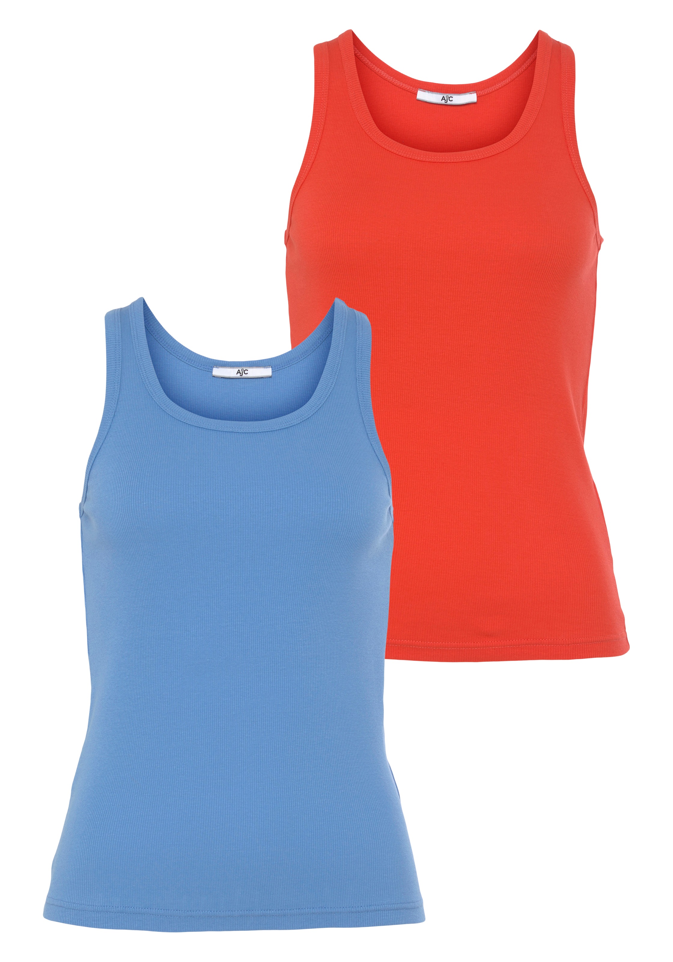 Ripptanktop, (Spar-Set, 2 tlg., 2er-Pack)