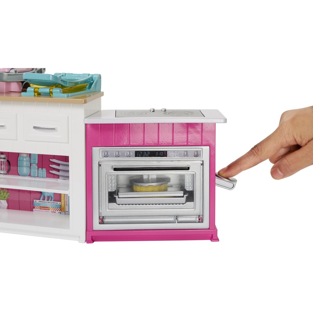 Barbie Spielfigur »Cooking & Baking Deluxe Küche mit Puppe«, (Set)