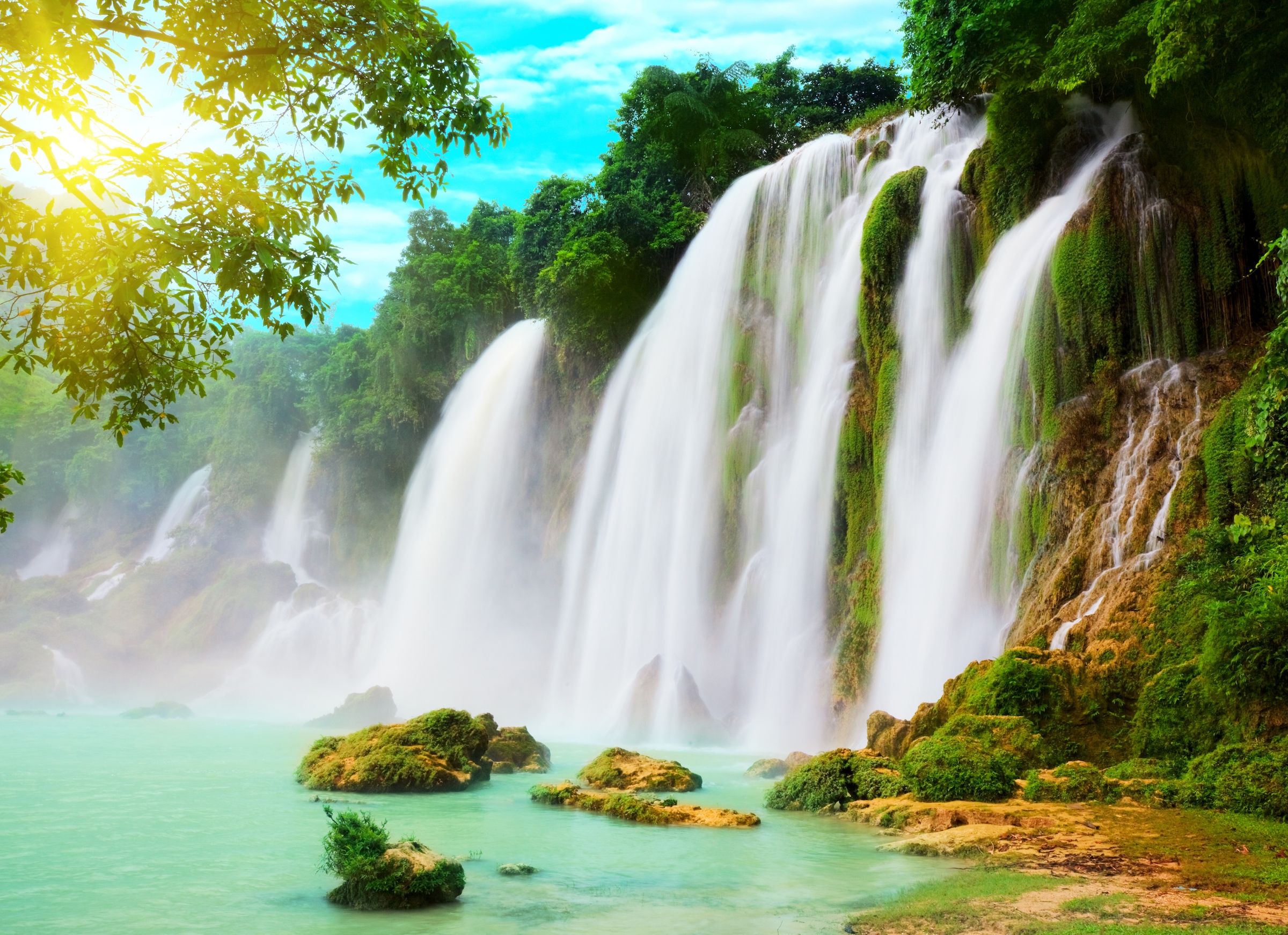 Image of Papermoon Fototapete "Ban Gioc Vietnam Waterfall" glatt
