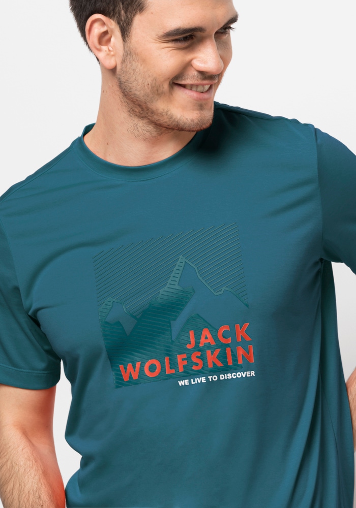 ♕ Jack Wolfskin Funktionsshirt »HIKING S/S GRAPHIC T M« versandkostenfrei  auf | Funktionsshirts