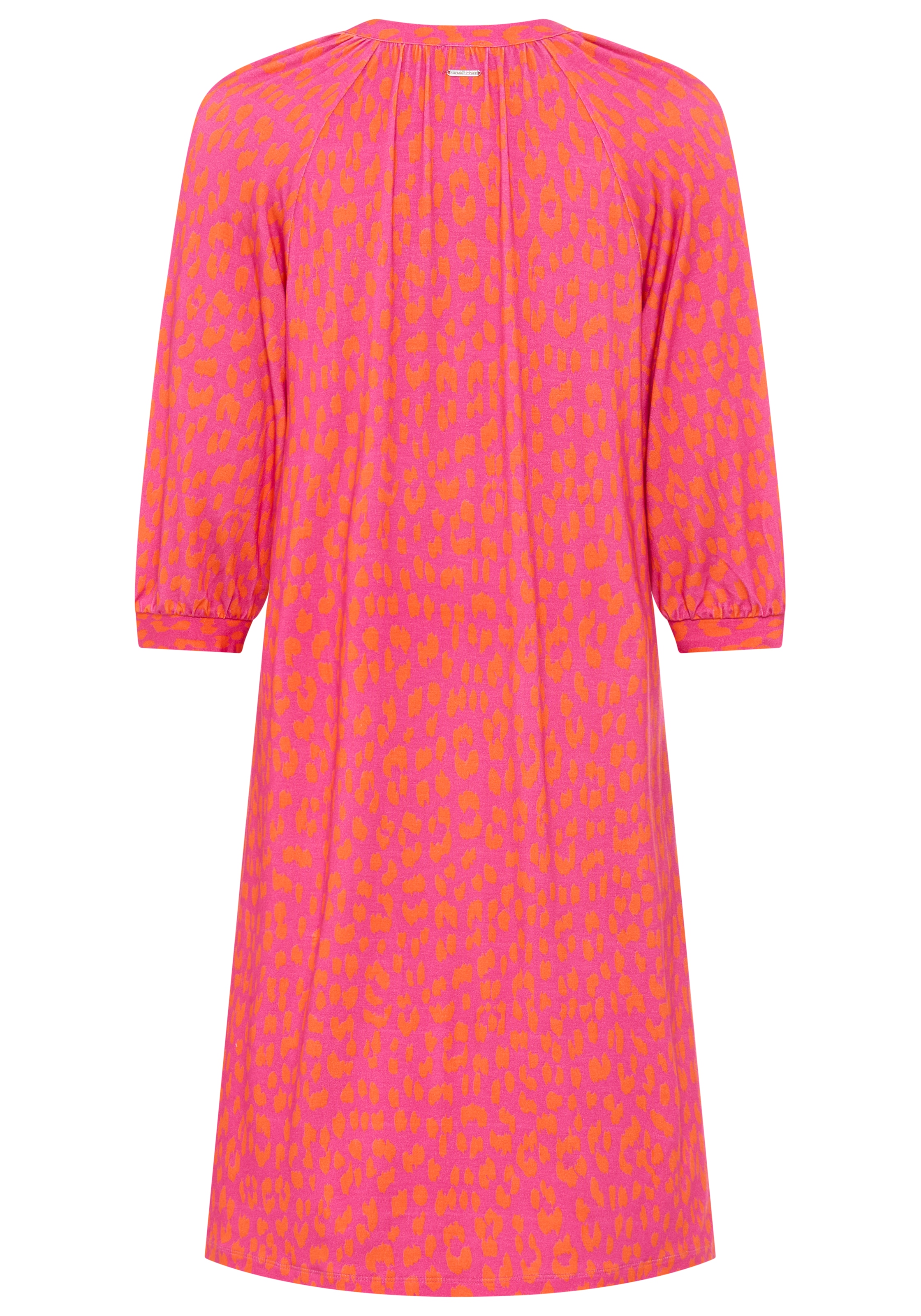 Laura Scott Robe d'été Mini-Look, mit V-Ausschnitt, mit Halbarm, aus Viskose und Elasthan