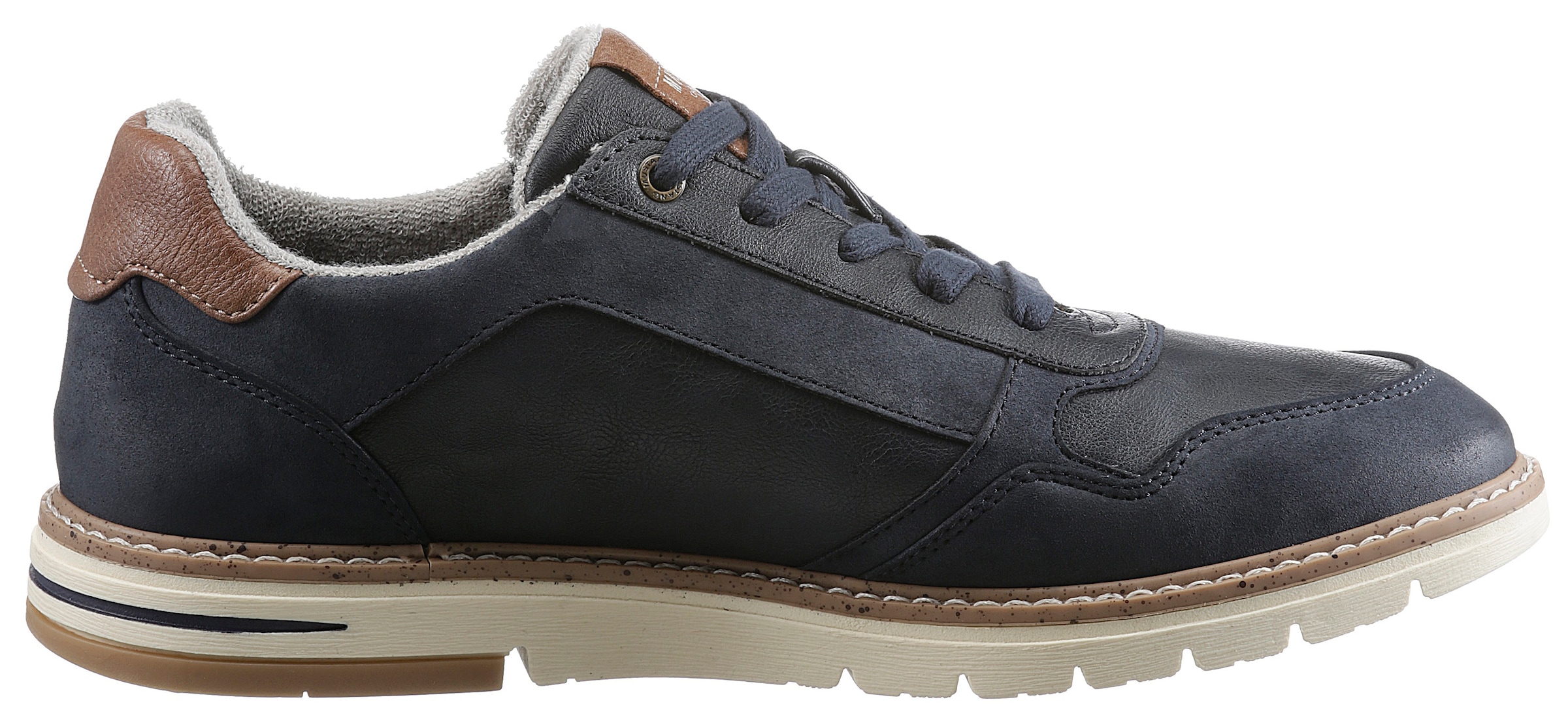 Mustang Shoes Schnürschuh, mit Reissverschluss, Freizeitschuh, Halbschuh, Schnürschuh