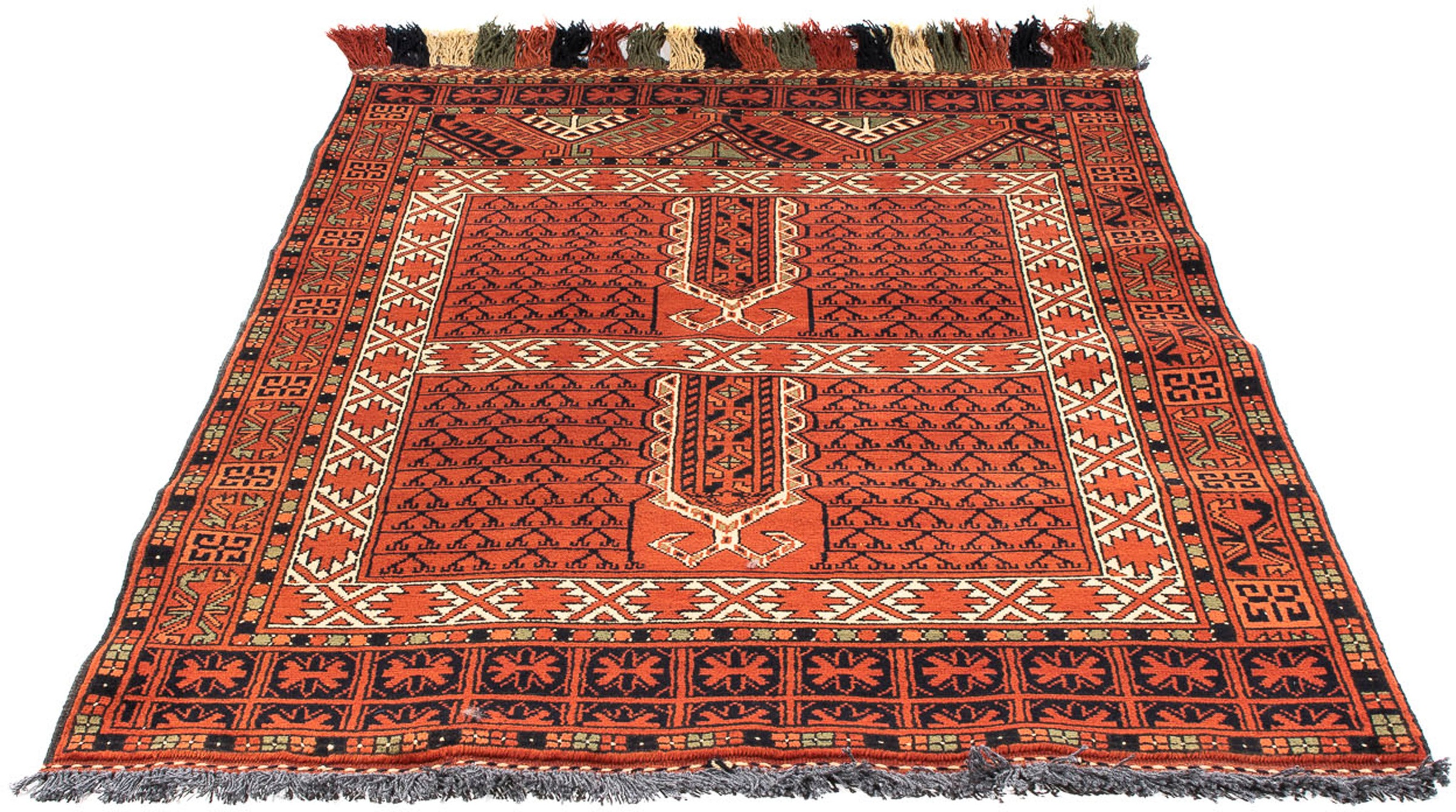 Image of morgenland Orientteppich »Afghan - 174 x 118 cm - rost«, rechteckig, 7 mm Höhe, Wohnzimmer, Handgeknüpft, Einzelstück mit Zertifikat bei Ackermann Versand Schweiz