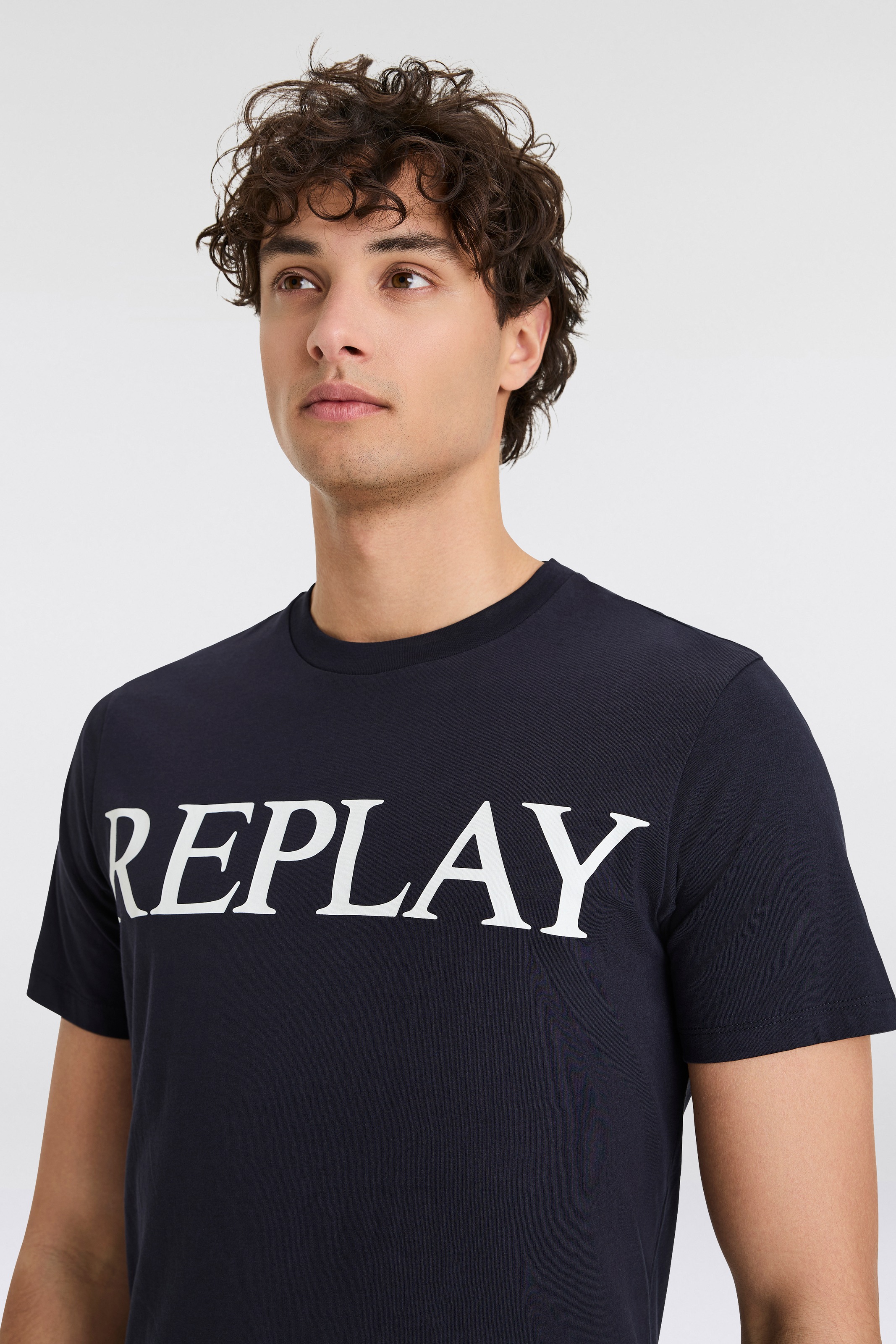 Replay T-Shirt, mit Logo-Frontprint