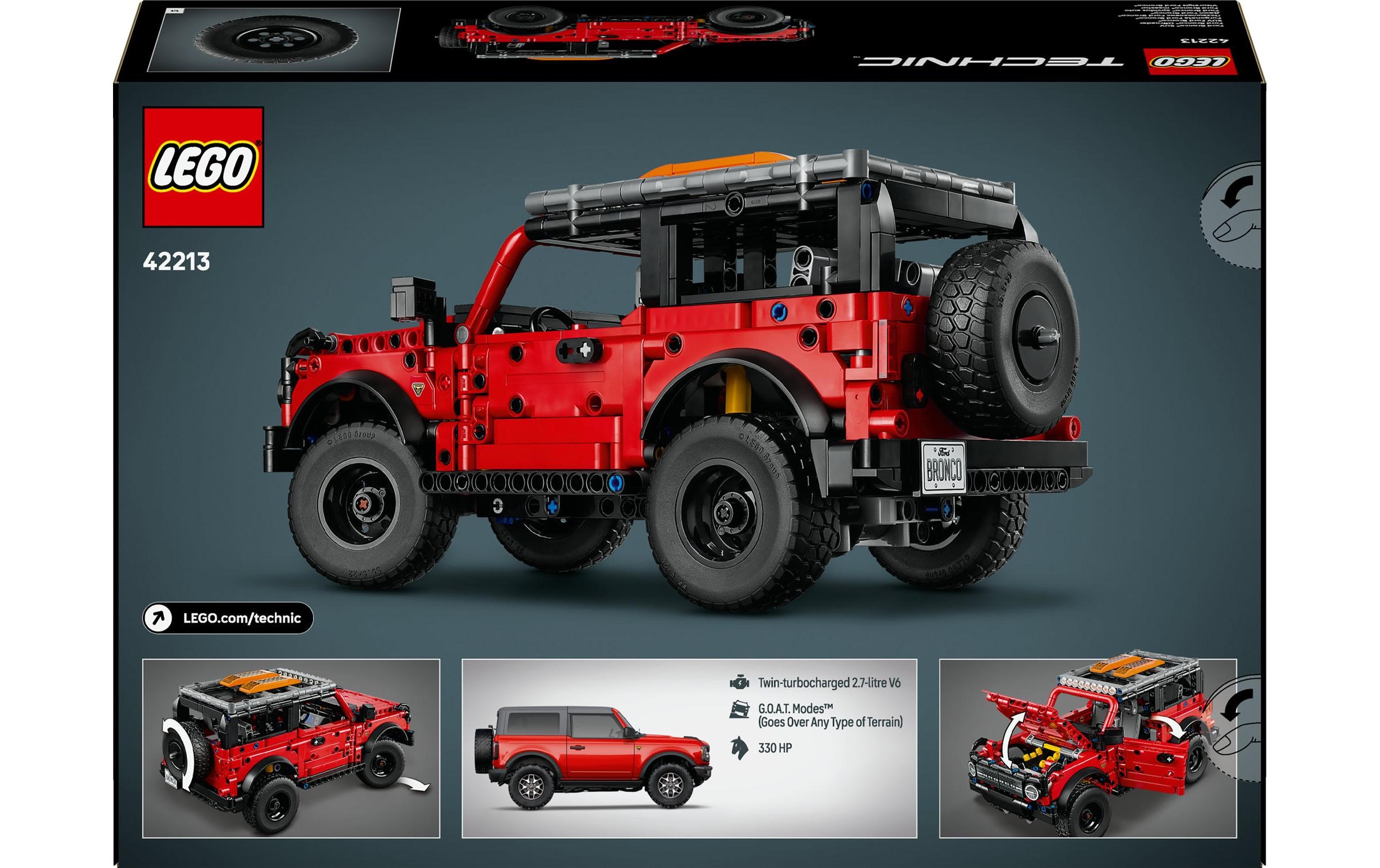 LEGO® Spielbausteine »LEGO® Technic Ford Bronco Offroader 42213«, (943 St.)
