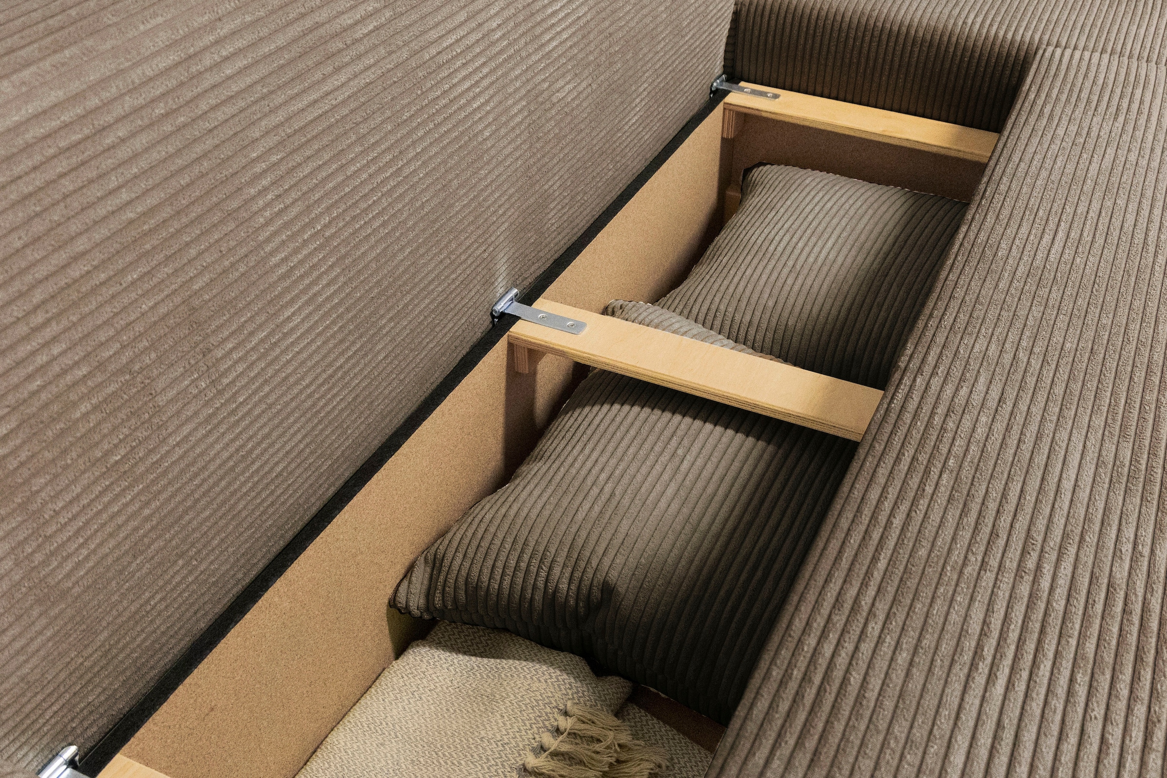 Jockenhöfer Gruppe Canapé d'angle »L-Form, B: 191 cm« avec fonction lit et coffre de rangement
