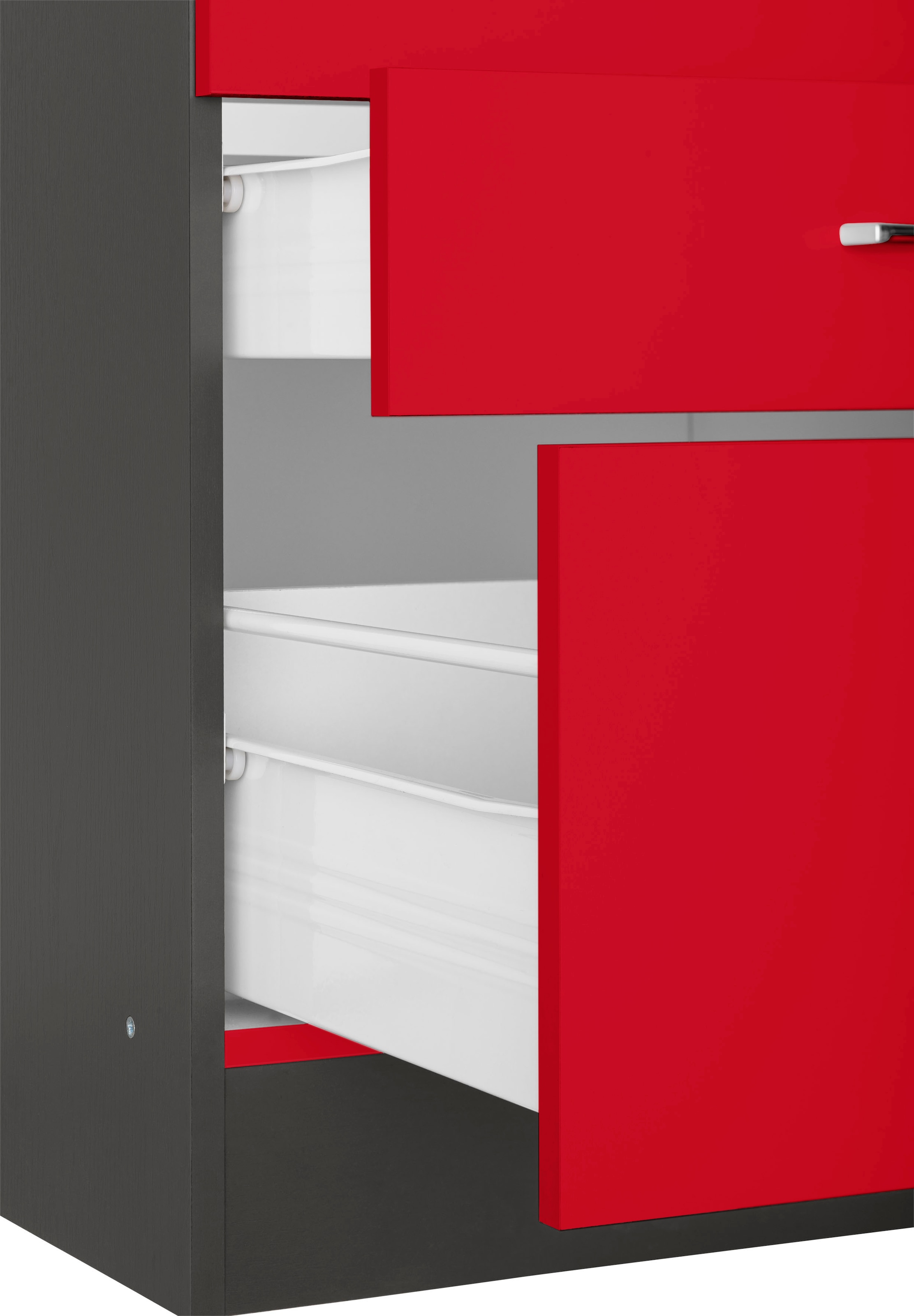 KOCHSTATION Kitchenette »KS-Paris – Küchen mit einzigartigen Fotomotiven auf den Fronten« largeur 270 cm, au choix avec appareils électriques et induction