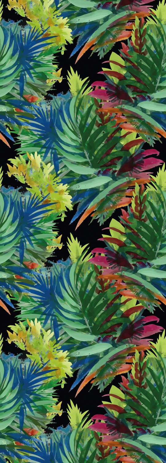 Image of queence Vinyltapete "Zachary" Motiv bedruckt botanisch floral gemustert natürlich glatt 90x250cm, selbstklebend, kinderleichte Anbringung, Sticker
