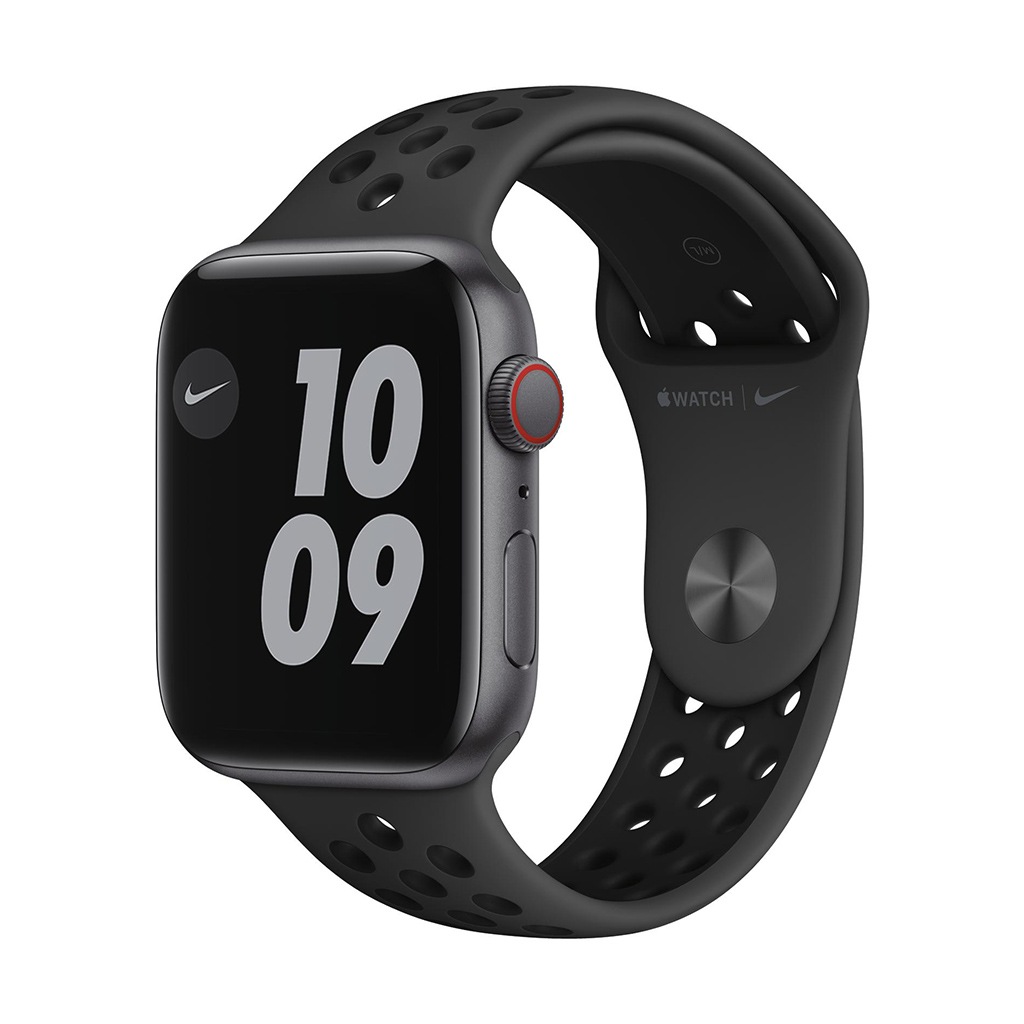 Image of Apple Smartwatch »Serie Nike SE, GPS Cellular, 44 mm Aluminium-Gehäuse mit Nike-Sportarmband«, (Watch OS MG0A3FD/A) bei Ackermann Versand Schweiz