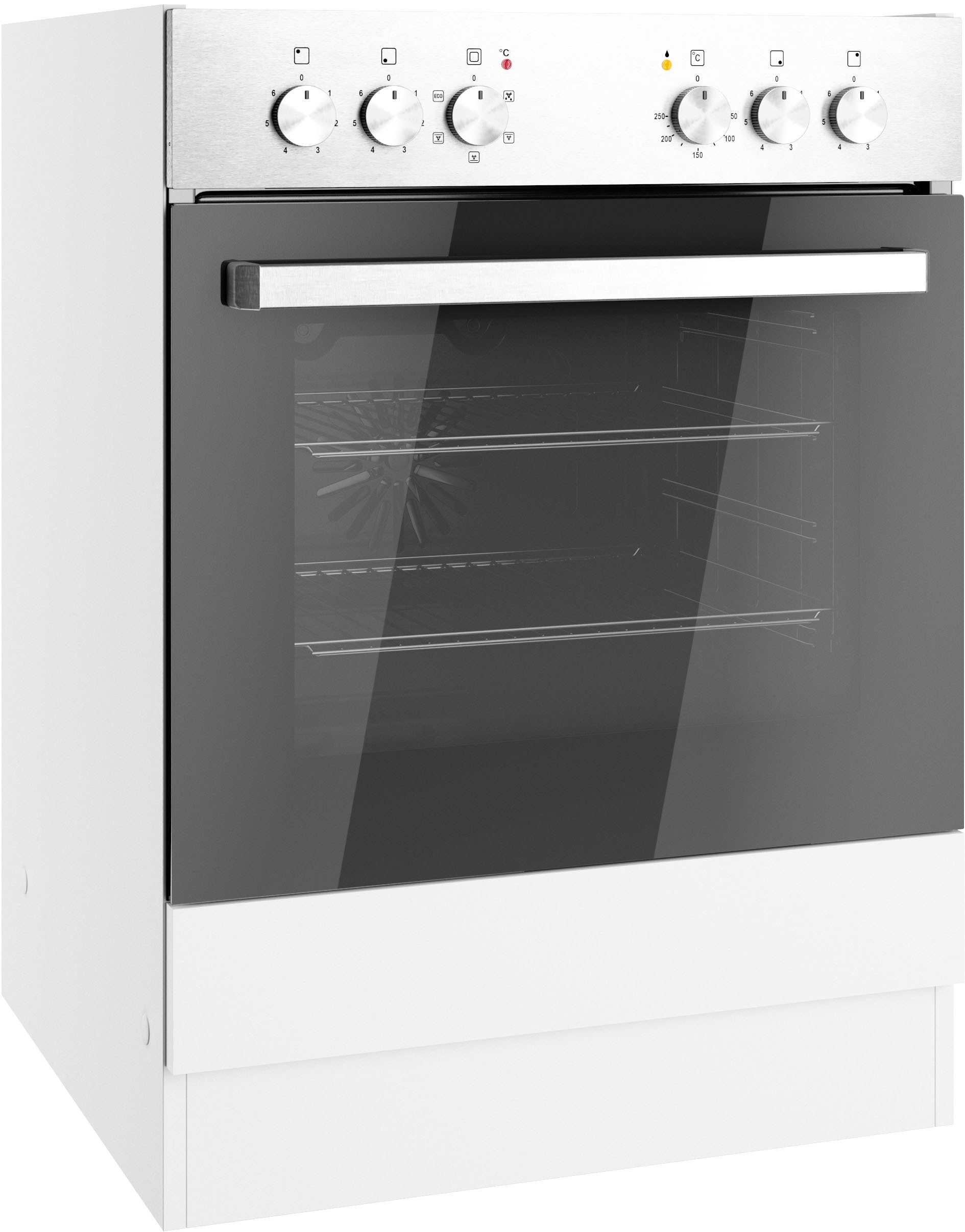 KOCHSTATION Herdumbauschrank »KS-Milan« Herdumbauschrank 60 cm, matte oder hochglänzende Fronten