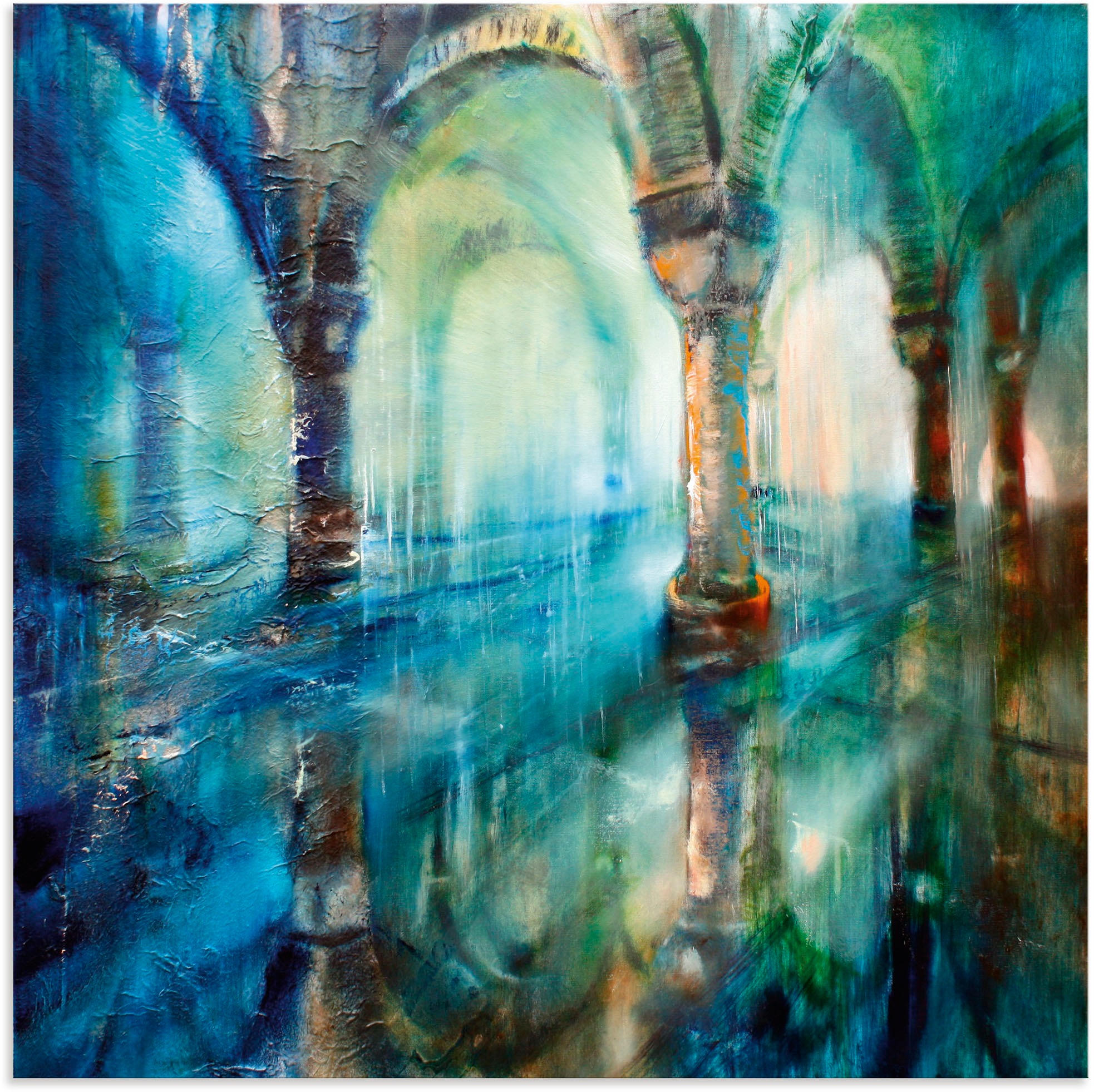 Image of Artland Wandbild »Säulenhalle«, Gebäude, (1 St.), in vielen Grössen & Produktarten - Alubild / Outdoorbild für den Aussenbereich, Leinwandbild, Poster, Wandaufkleber / Wandtattoo auch für Badezimmer geeignet bei Ackermann Versand Schweiz