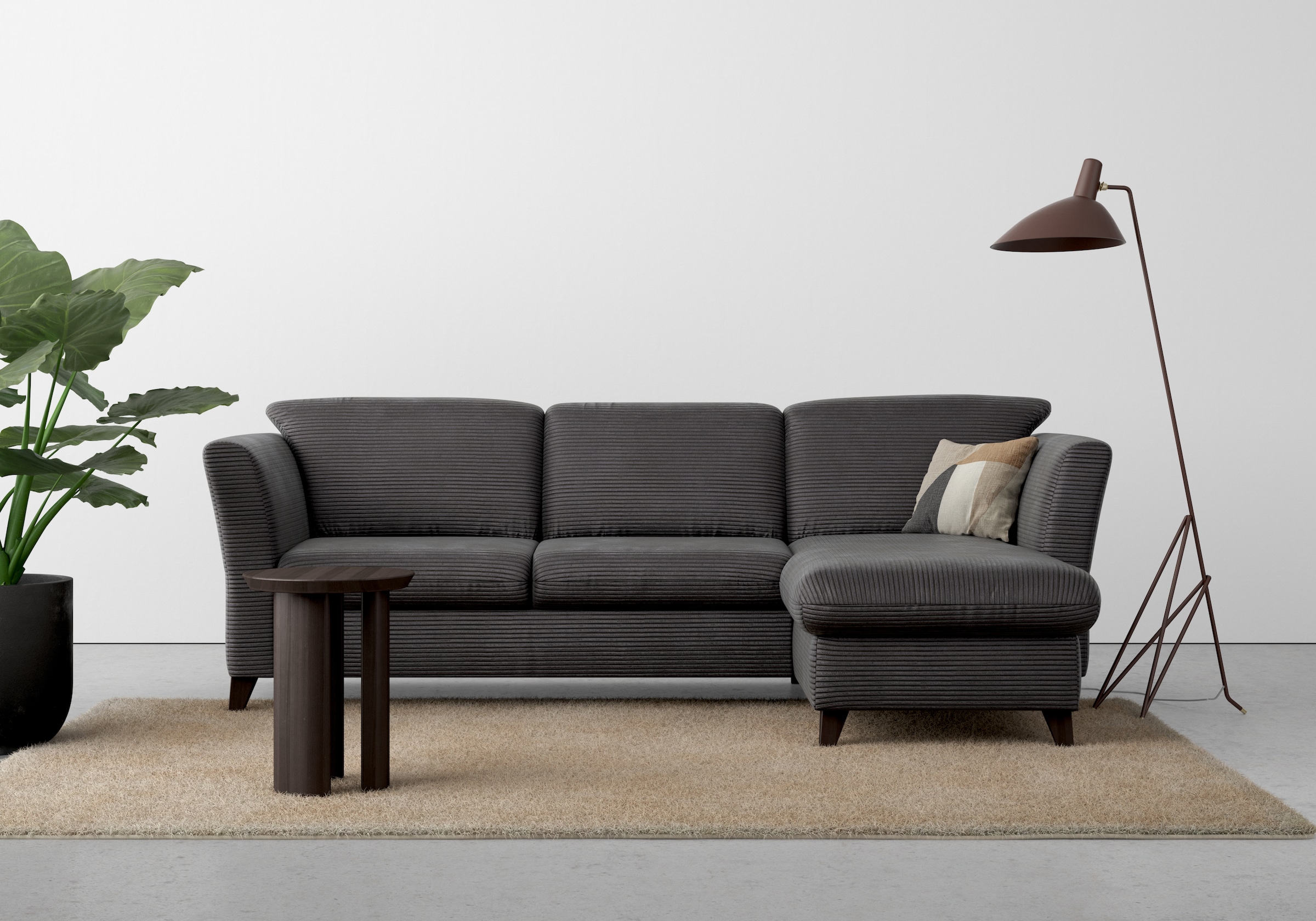 Home affaire Canapé d'angle »Trelleborg L-Form« wahlweise mit Bettfunktion und Bettkasten, inkl. Federkern-Polsterung