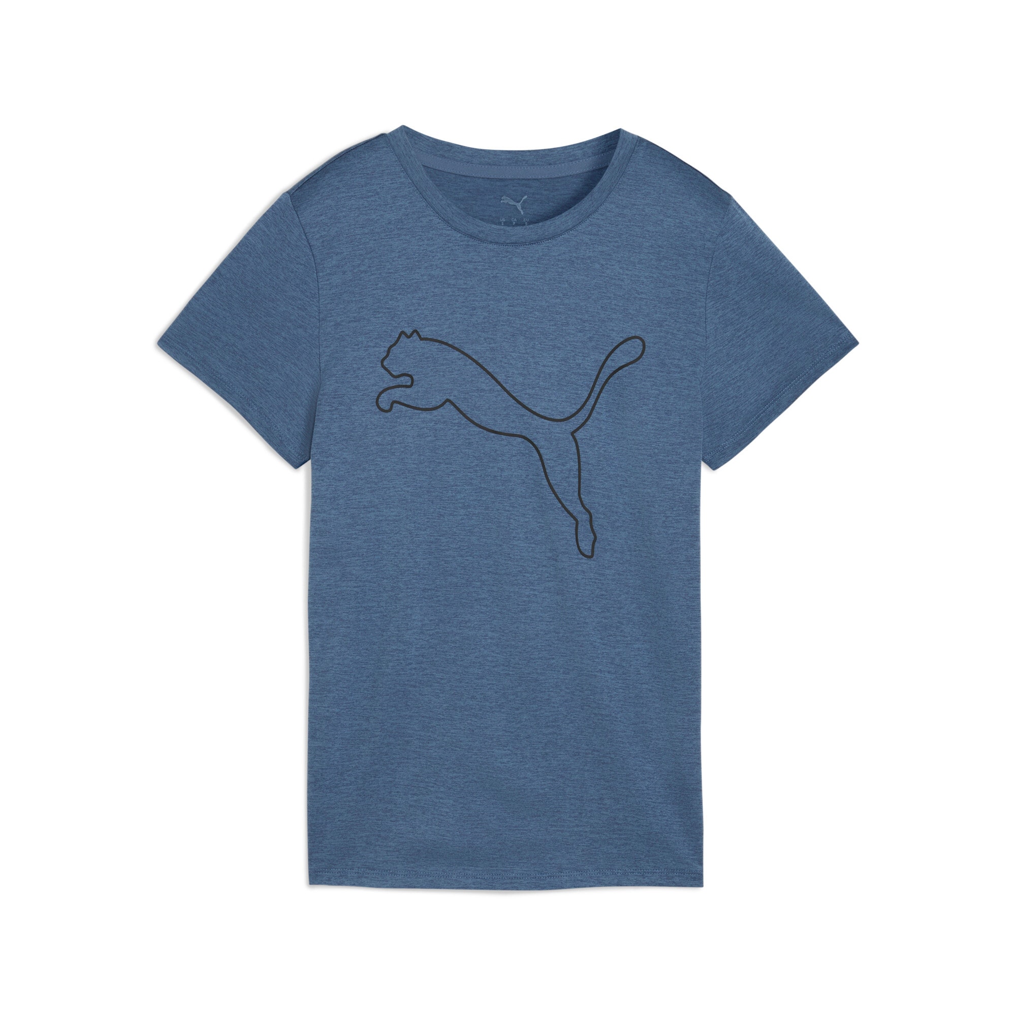 PUMA Trainingsshirt »W TAD ESSENTIAL HEATHER LOGO TEE«