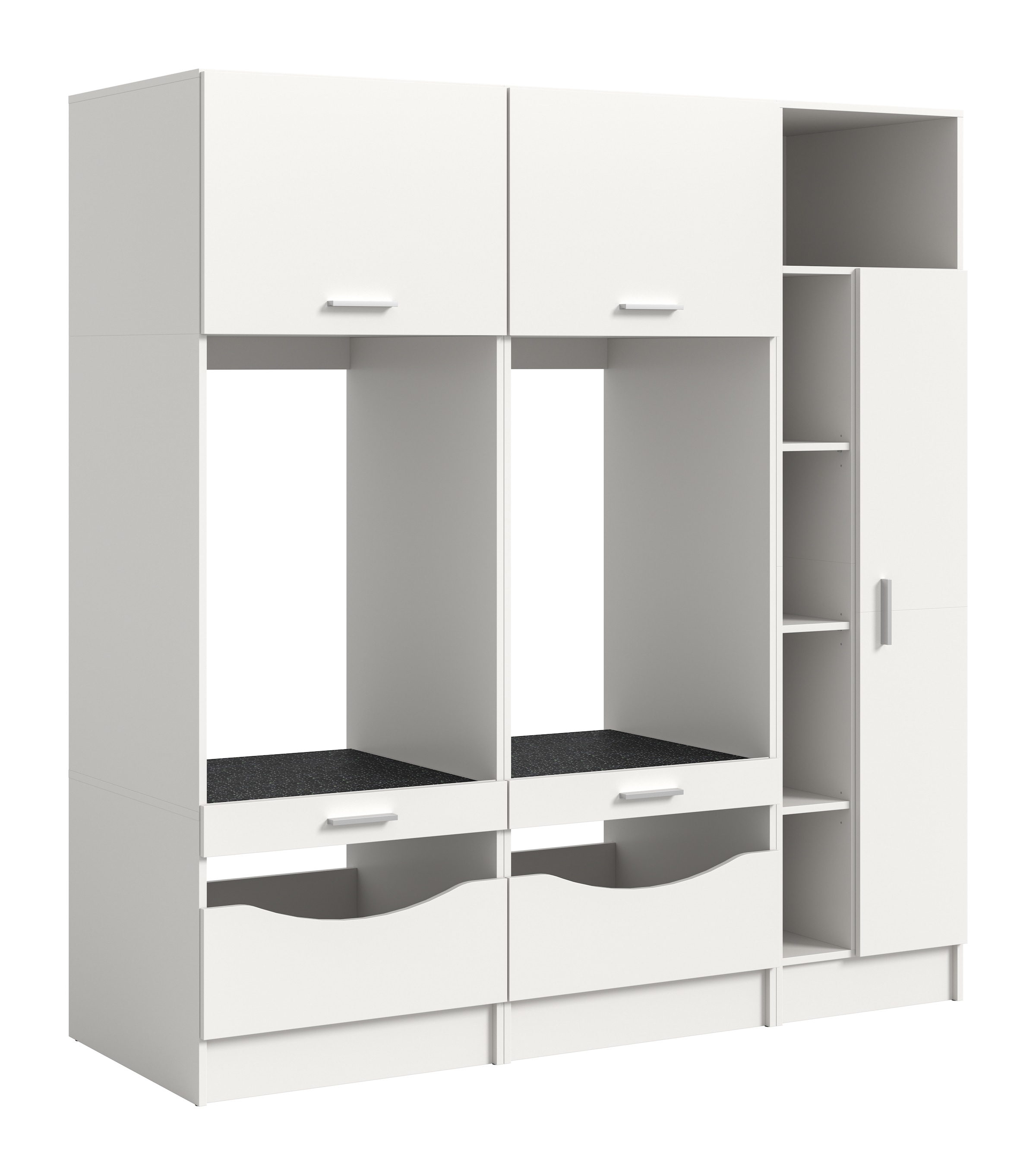Image of welltime Badmöbel-Set "FALAS, 3-teilig, Hauswirtschaftsraum Set, Breite 182 cm" bestehend aus: 2x Waschmaschinenumbauschrank & 1x Mehrzweckschrank