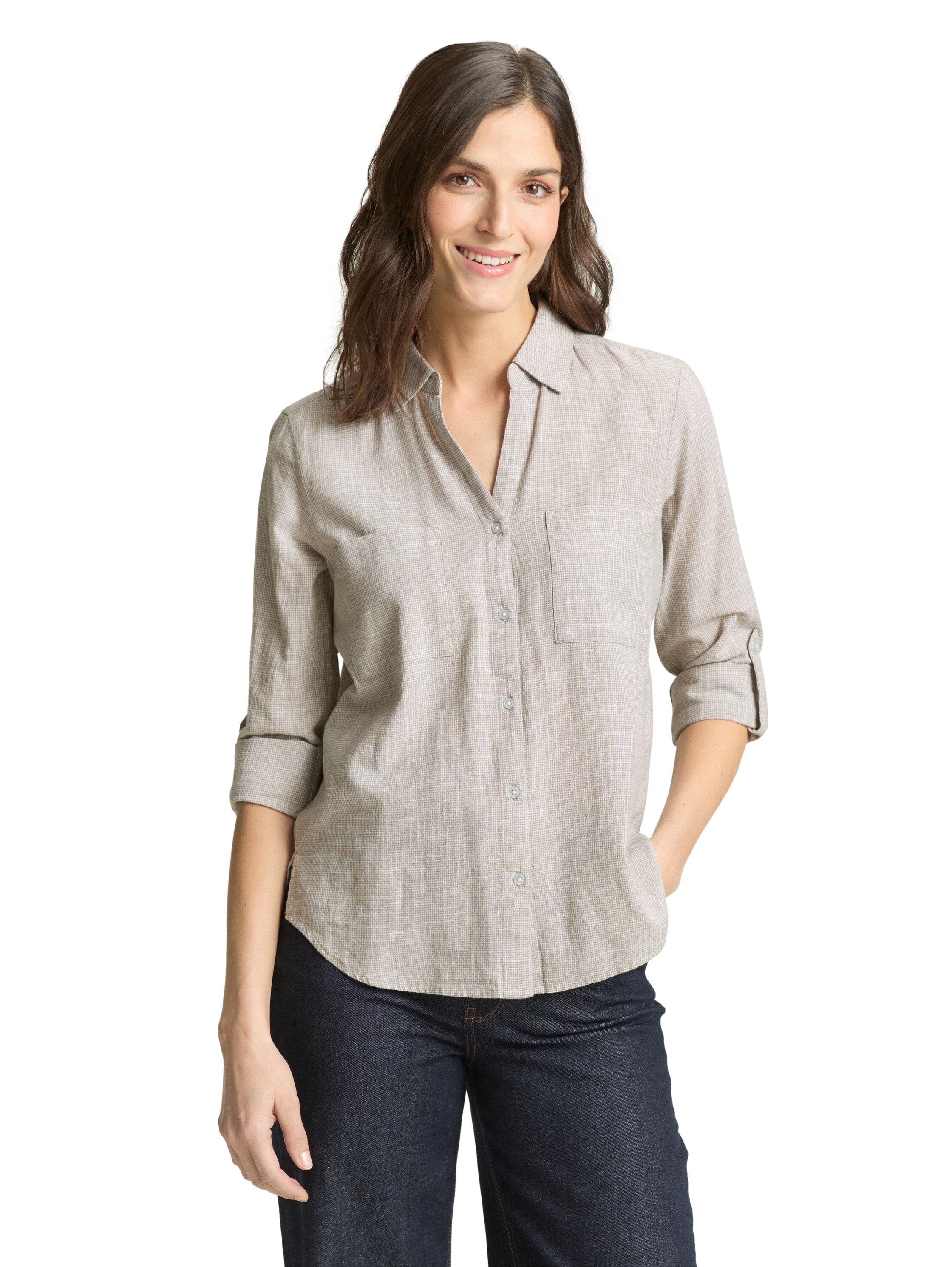 TOM TAILOR Blouse à manches longues »Regular« mit Brusttaschen