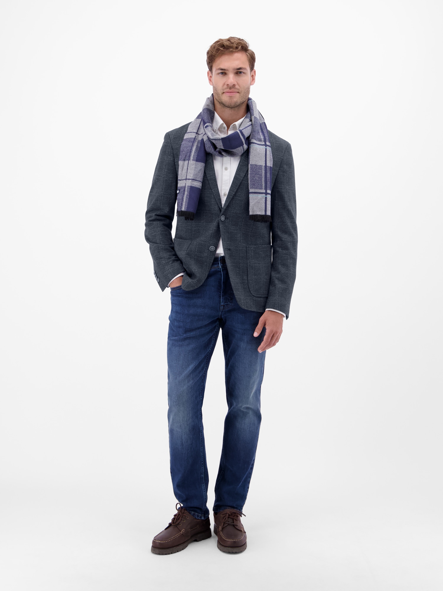 LERROS Veste en jersey »Herren Jerseyblazer, kariert«