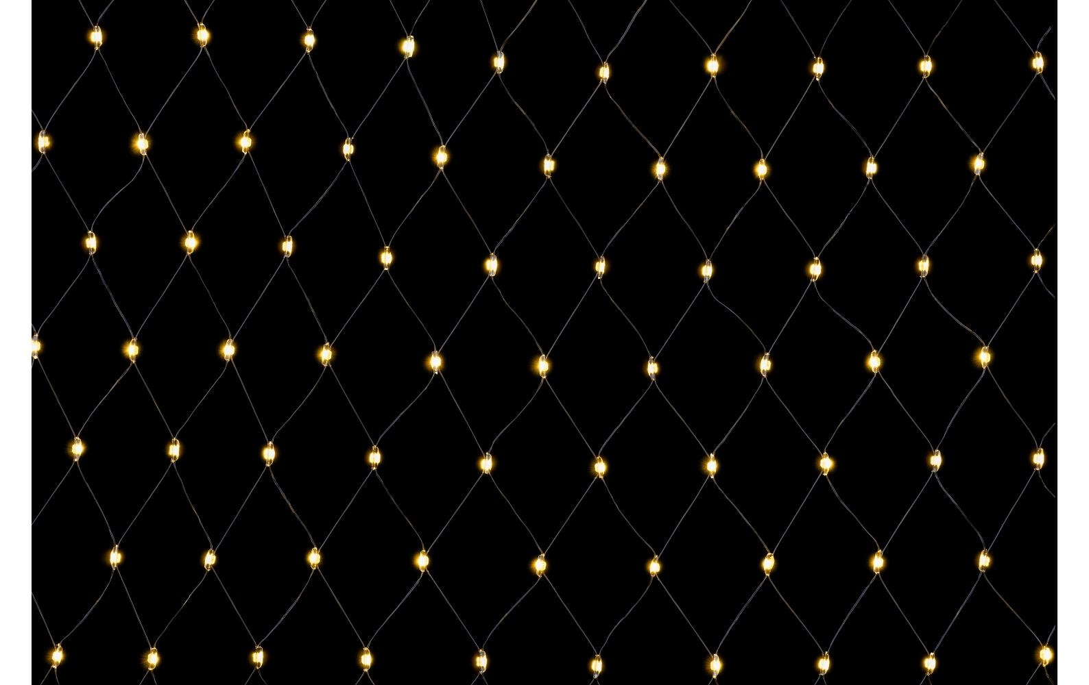 STT Filet d'éclairage LED »Lichternetz Angel black« 800 cuis-flammig