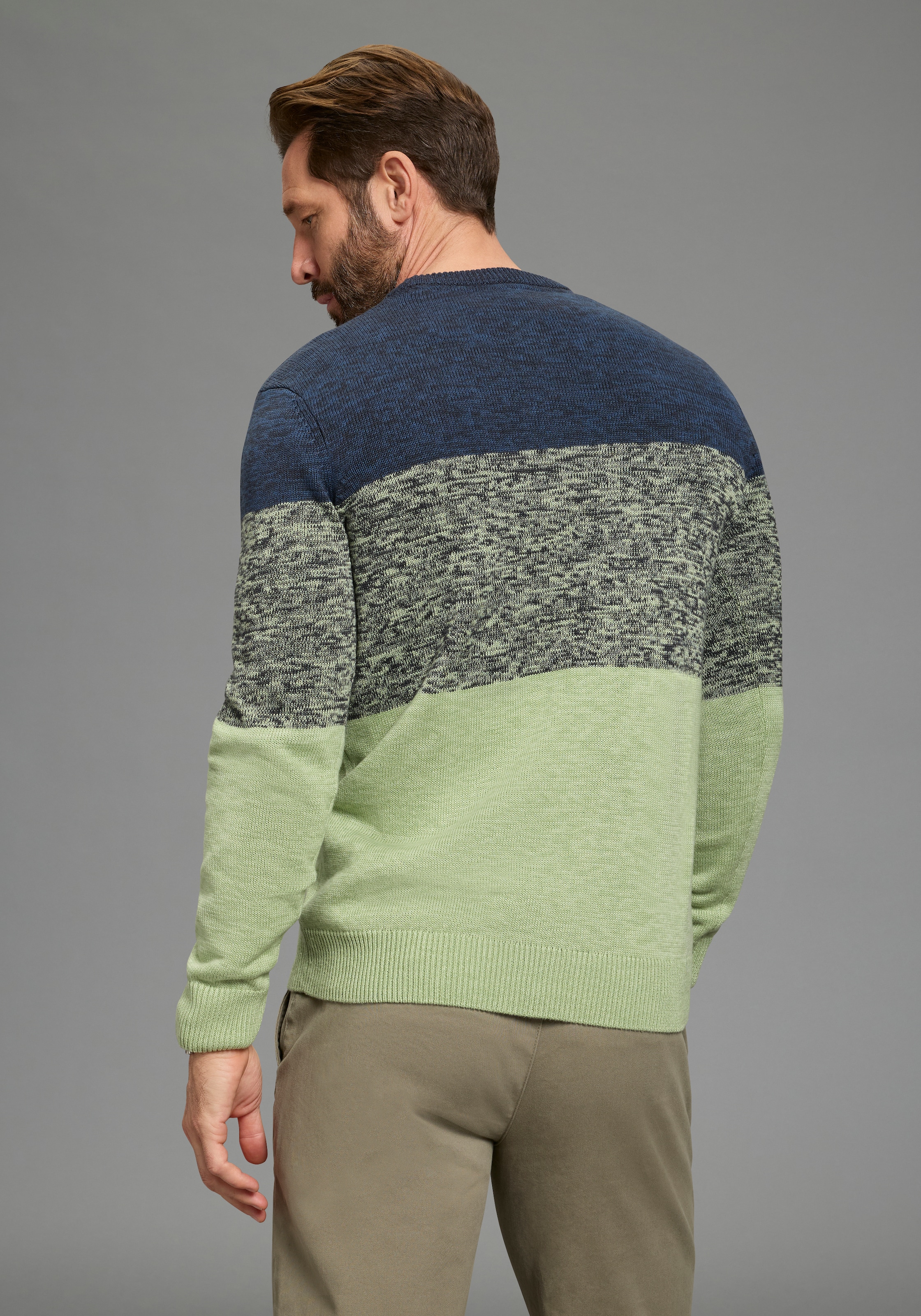 Man's World Rundhalspullover »Bis Grösse 5 XL, in vielen  Farben!  Preis- Leistungsbestseller« mehrfarbig, bequeme Passform