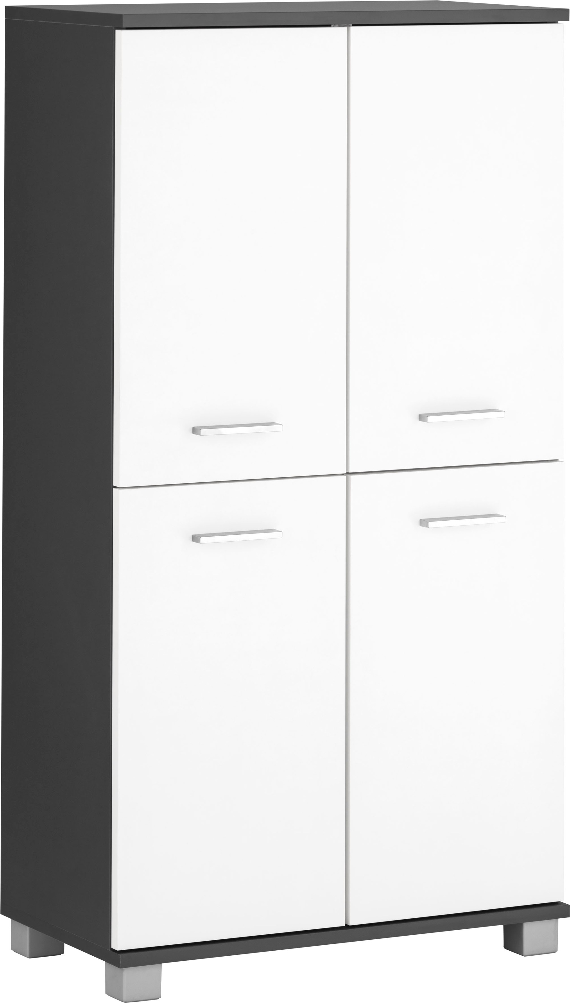 Image of Schildmeyer Midischrank »Lagona«, Breite 59,8 cm, Metallgriffe, verstellbare Einlegeböden, 4 Türen bei Ackermann Versand Schweiz