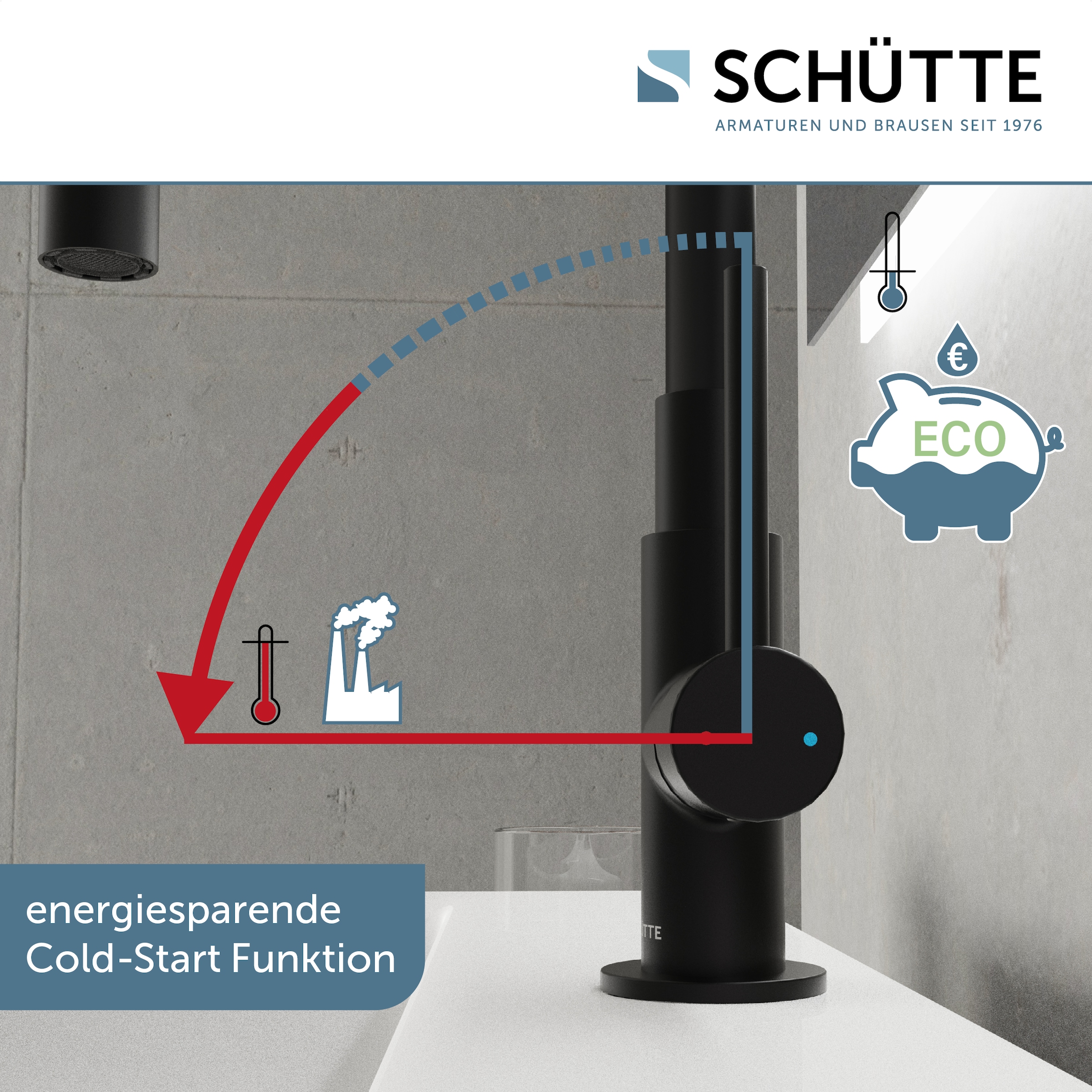 Schütte Robinet de lavabo »GLASGOW« robinetterie haute pression bain, robinet pivotant à 360°