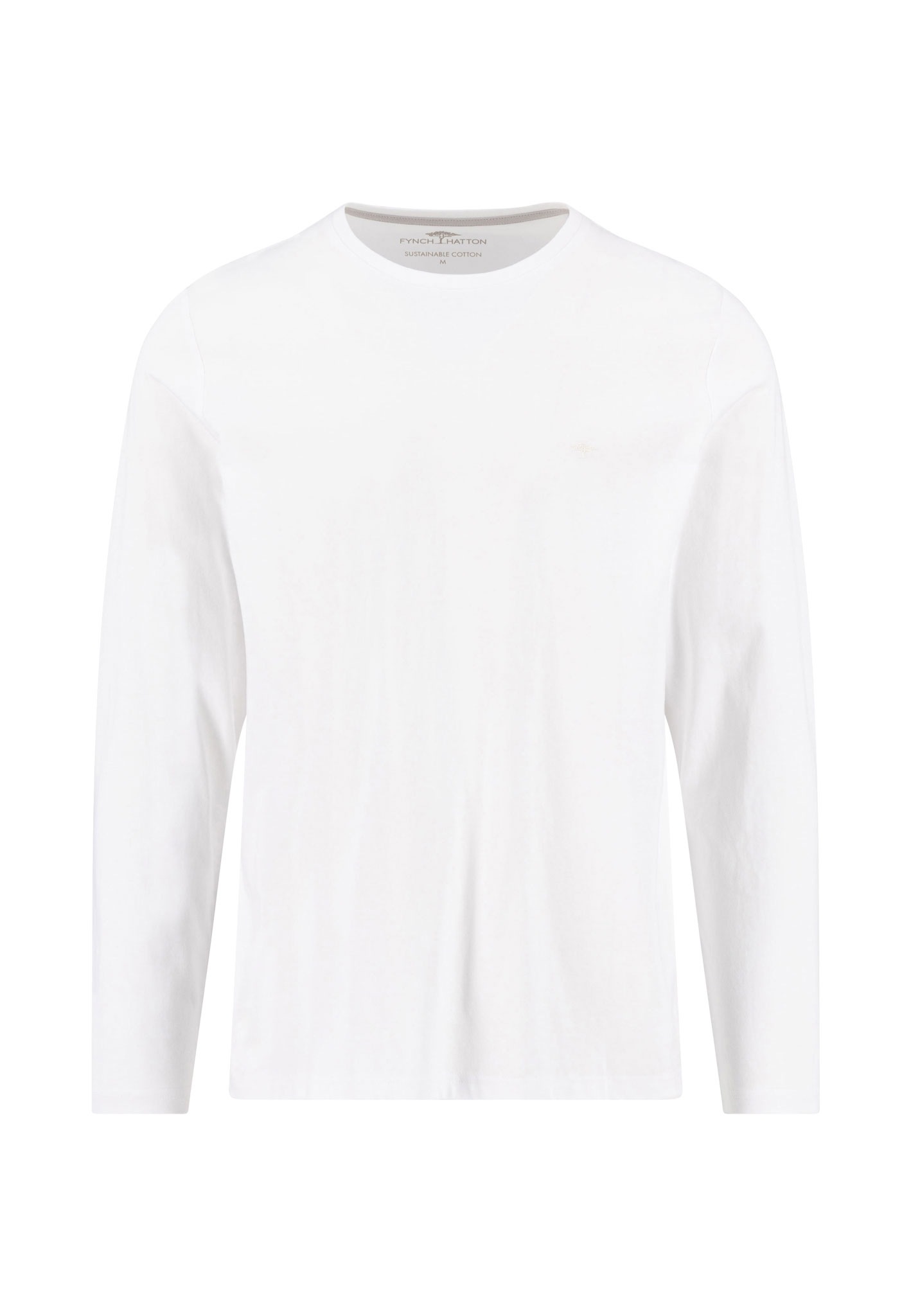 Image of FYNCH-HATTON Langarmshirt mit Logo Stickerei