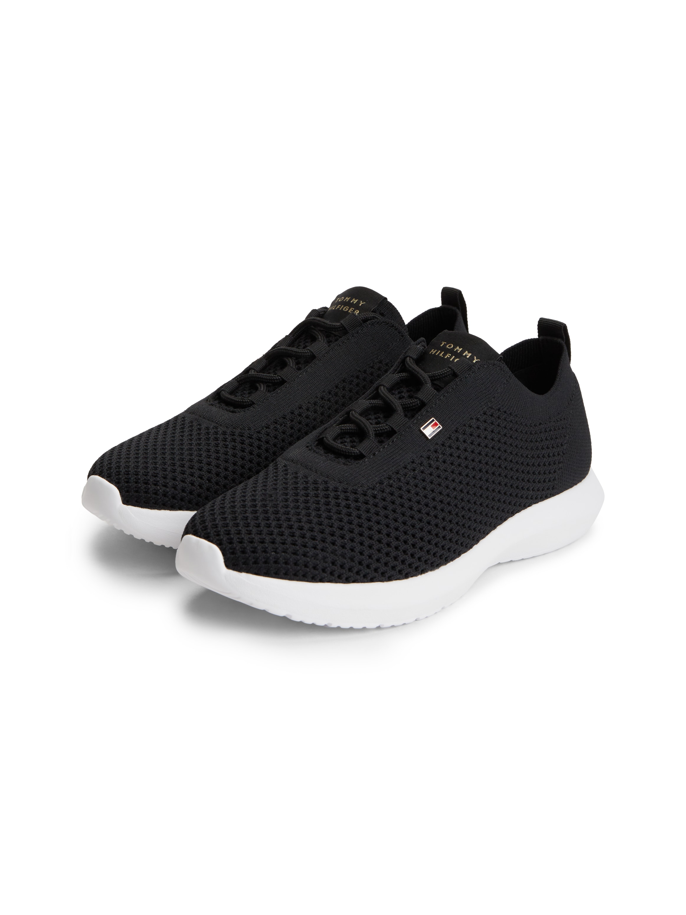 Image of Tommy Hilfiger Keilsneaker "TH KNIT RUNNER" Freizeitschuh, Halbschuh, Schnürschuh mit Logoflaggen-Element