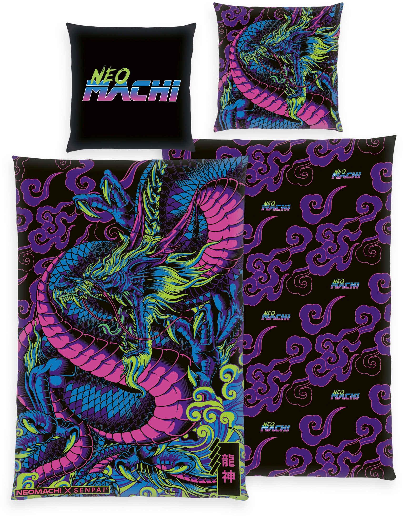 Image of Jugendbettwäsche "Neomachi" 2 Stk. mit tollem Motiv