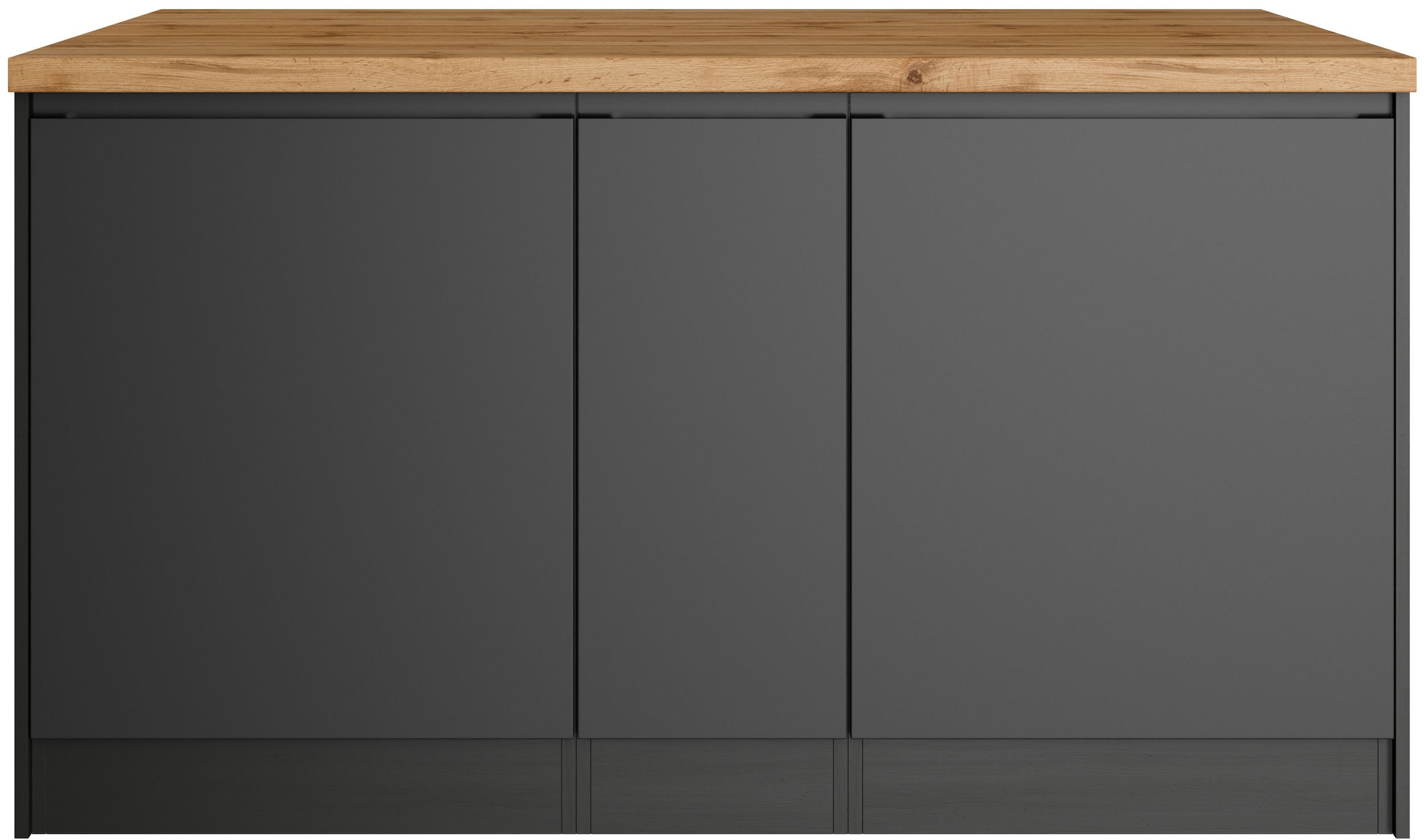 KOCHSTATION Kücheninsel »KS-Bruneck, Breite 153 cm« MDF-Fronten, Arbeitsplatte 38mm stark