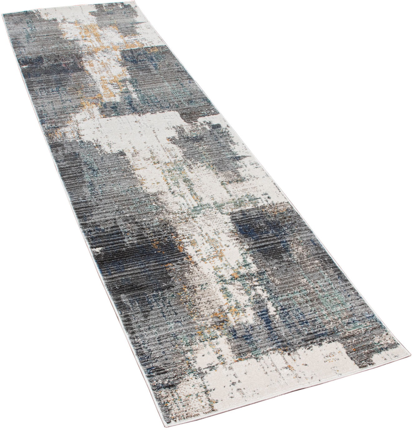 Image of Paco Home Läufer »Harnuba 761«, rechteckig, 9 mm Höhe, Teppich-Läufer, Kurzflor, modernes abstraktes Design, verwaschene Optik, ideal im Flur & Schlafzimmer bei Ackermann Versand Schweiz