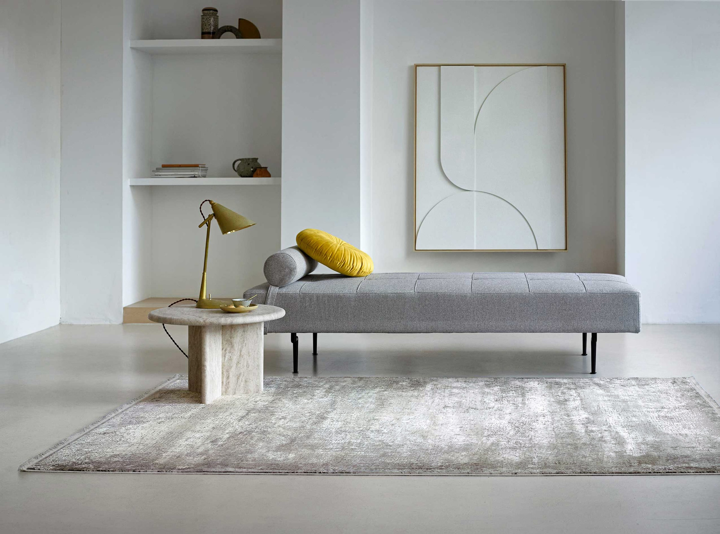 Image of Wecon home Teppich "Upperground Oasis" rechteckig 6 mm Höhe Wohnzimmer, Vintage Design